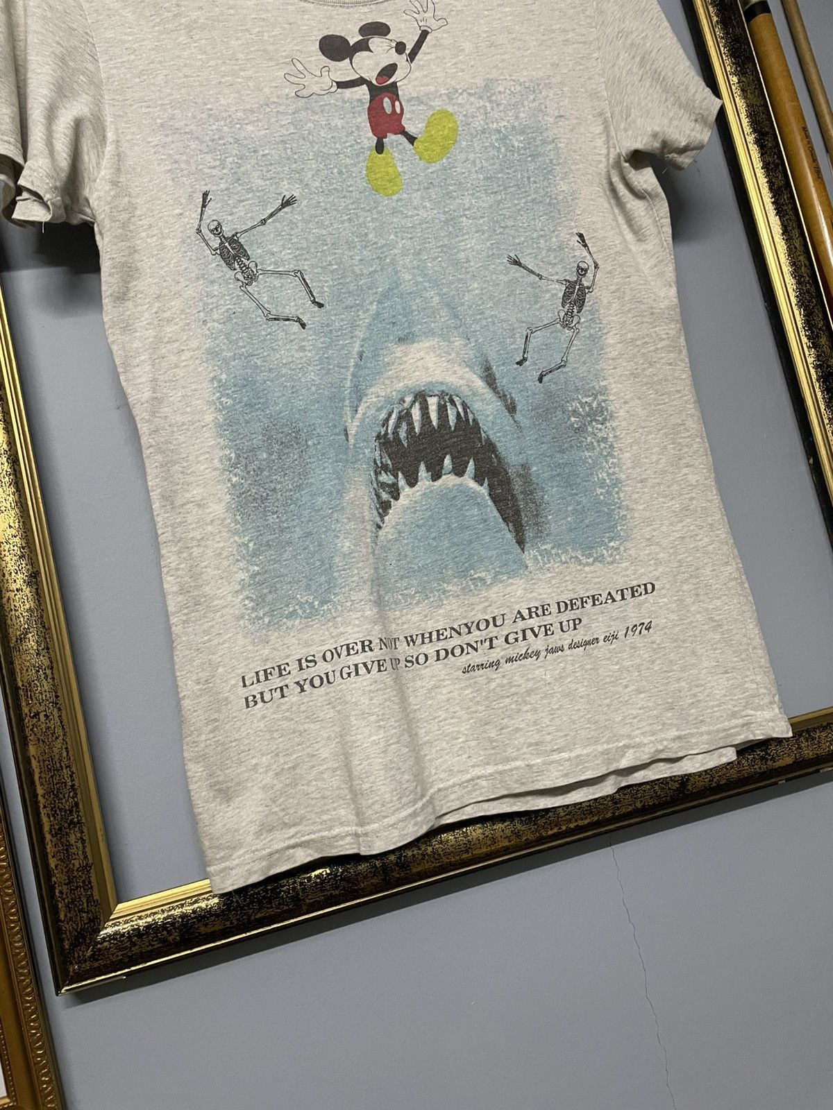 Japanese Brand Vintage Japan Designer Nine 9 Jaws Movie Poster Parody Tee Size US XS / EU 42 / 0 - 4 Thumbnail