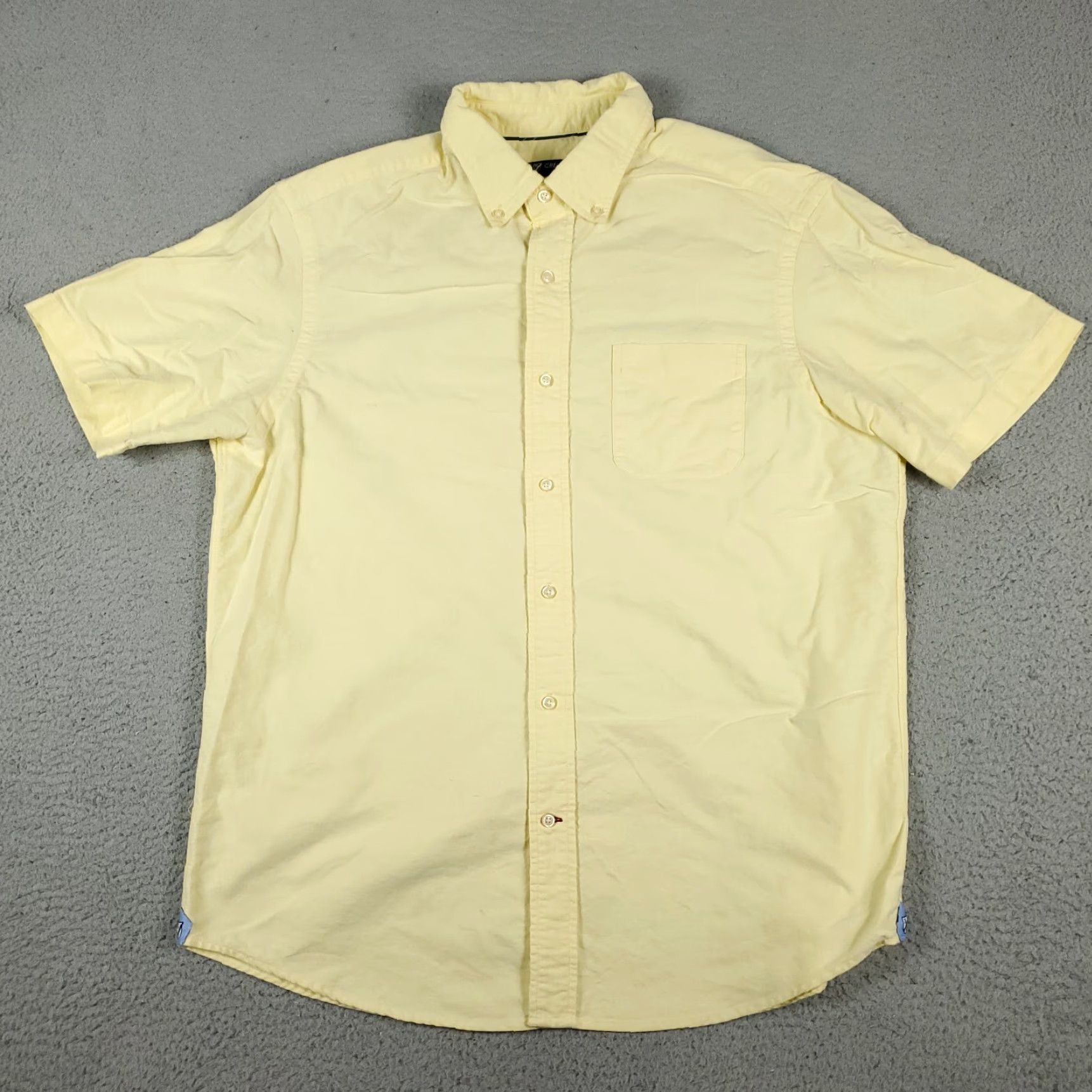 Cremieux Daniel Cremieux Yellow Button-Up Shirt Mens Large Short Sleeve Casual All Seasons Size US L / EU 52-54 / 3 - 2 Thumbnail