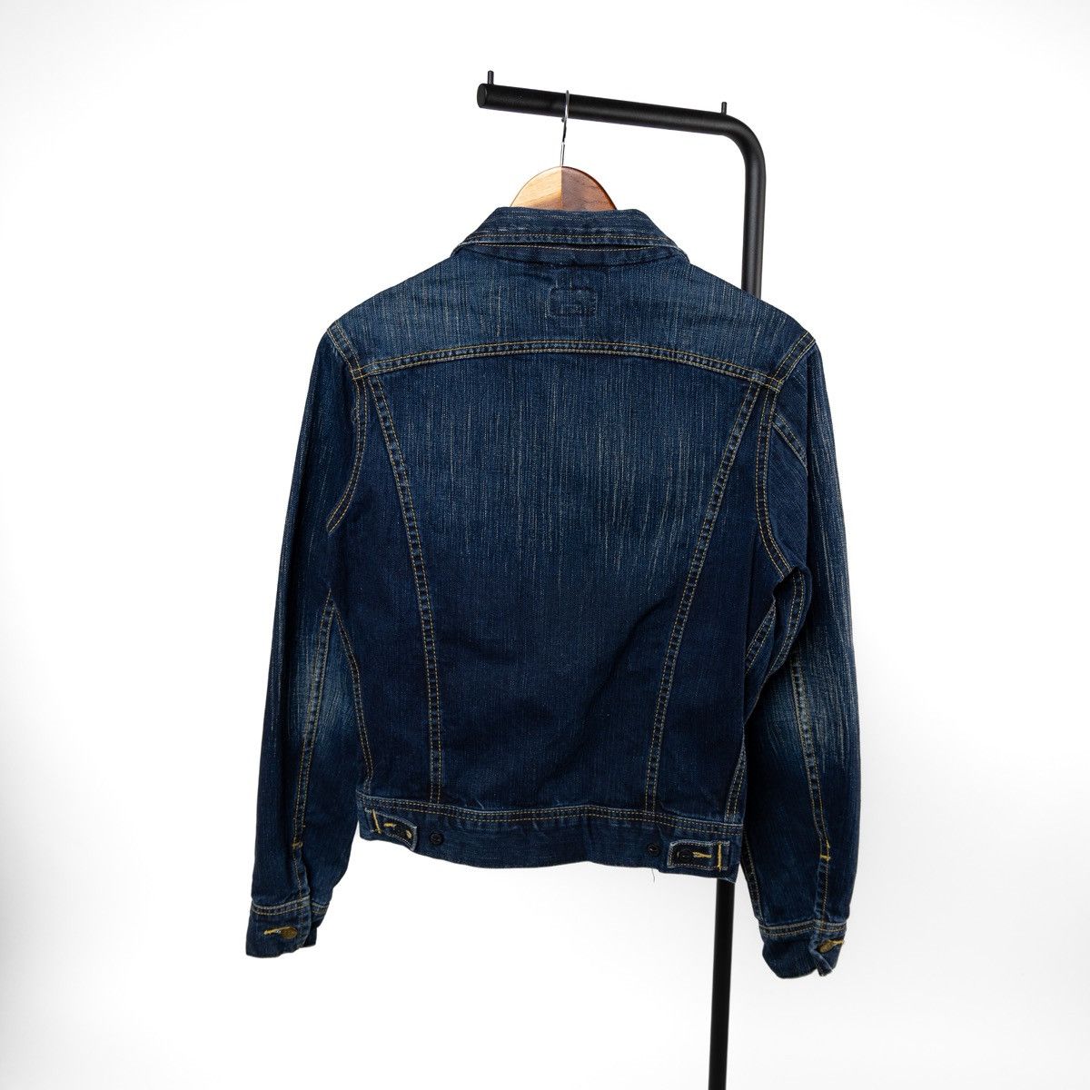 Lee Lee Womens Denim Jacket Vintage Blue Classic Trucker Cotton Size M / US 6-8 / IT 42-44 - 2 Thumbnail