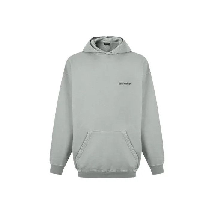 Balenciaga Balenciaga Grey Pullover Hoodie for Unisex Size US XS / EU 42 / 0 - 1 Thumbnail