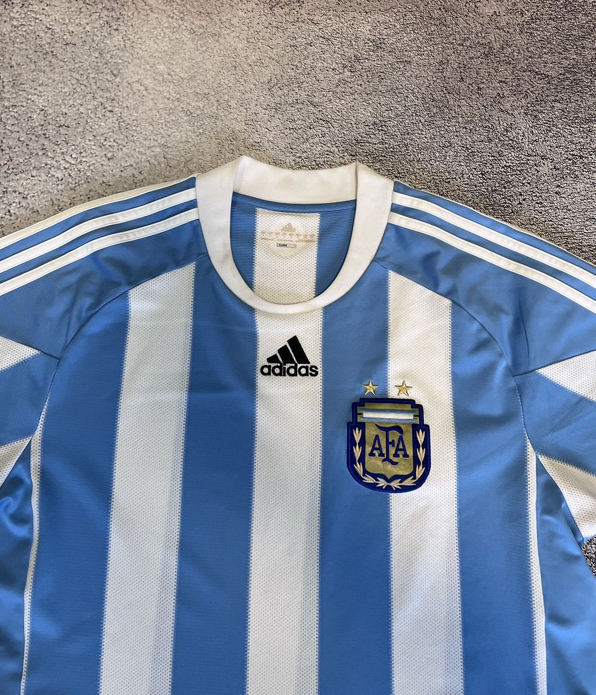 Adidas Adidas T- Shirt Jersey Argentina 2009 Home Soccer Football Size US L / EU 52-54 / 3 - 3 Thumbnail