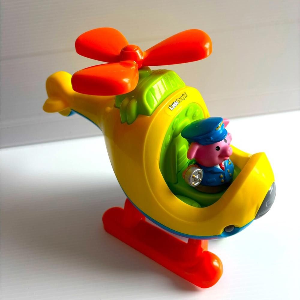 Designer Fisher-Price Little People Yellow Spin 'n Fly Helicopter Size ONE SIZE - 1 Thumbnail