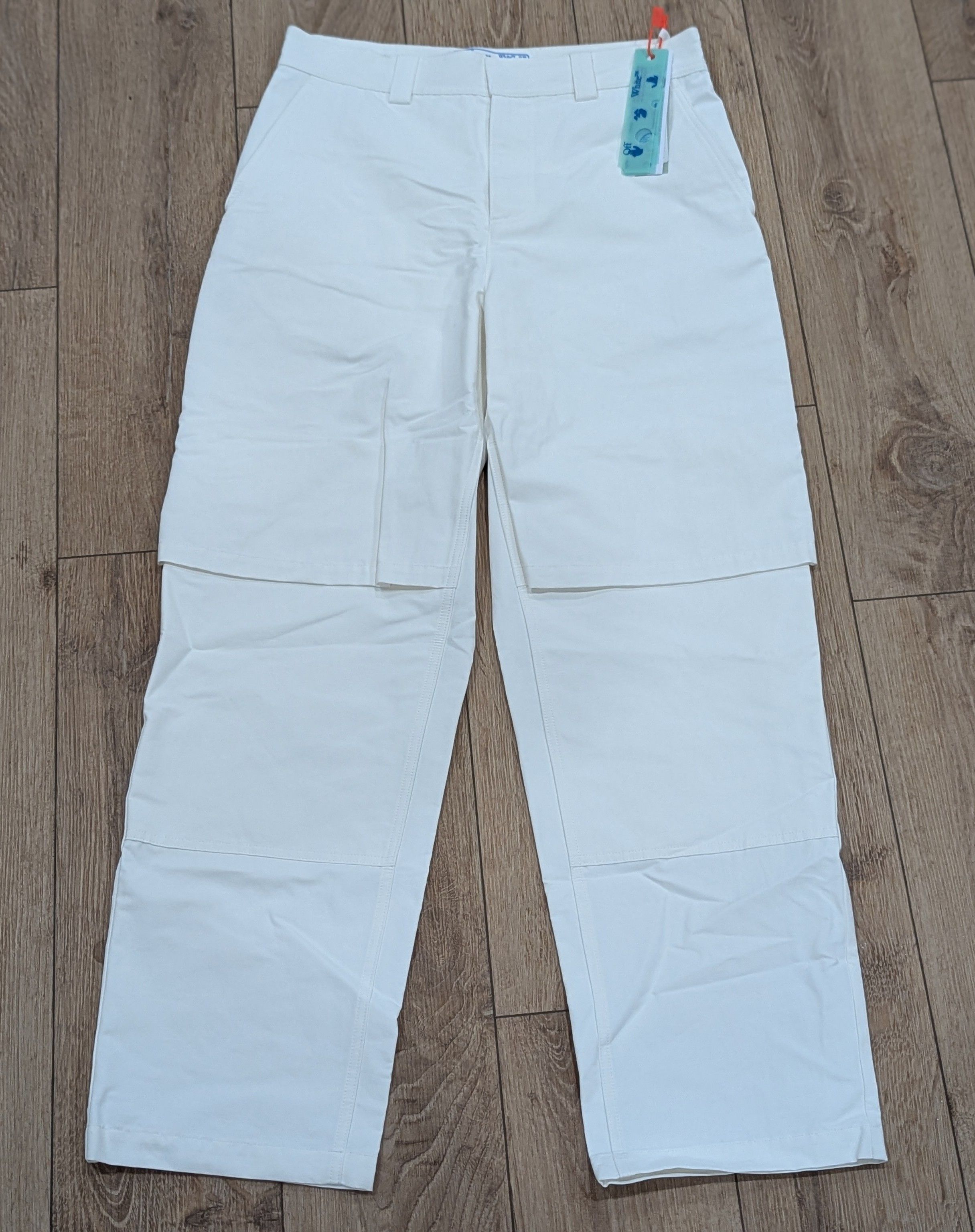 Off-White OFF-WHITE Solid Layer Carpenter Pants White Large Size US 34 / EU 50 - 1 Thumbnail