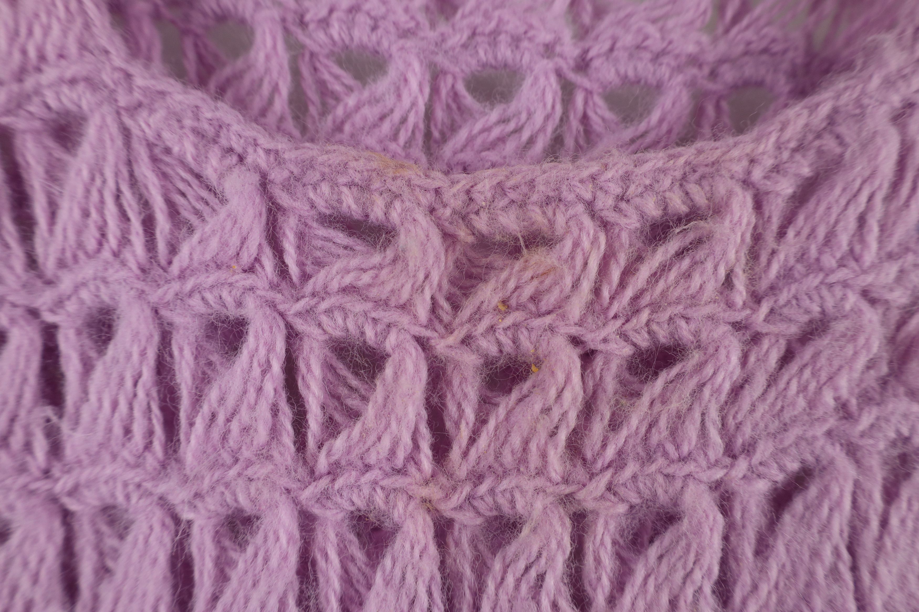 Vintage Vintage 60s 70s Boho Chic Hippie Sweater Blouse Top Purple Size S / US 4 / IT 40 - 4 Thumbnail