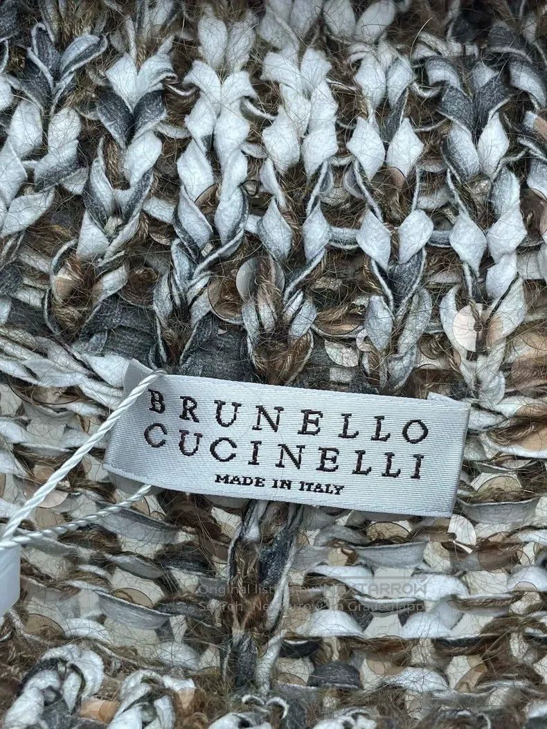 Brunello Cucinelli Brunello Cucinelli Glitter Weaving Fringe Cloak Size M / US 6-8 / IT 42-44 - 5 Thumbnail