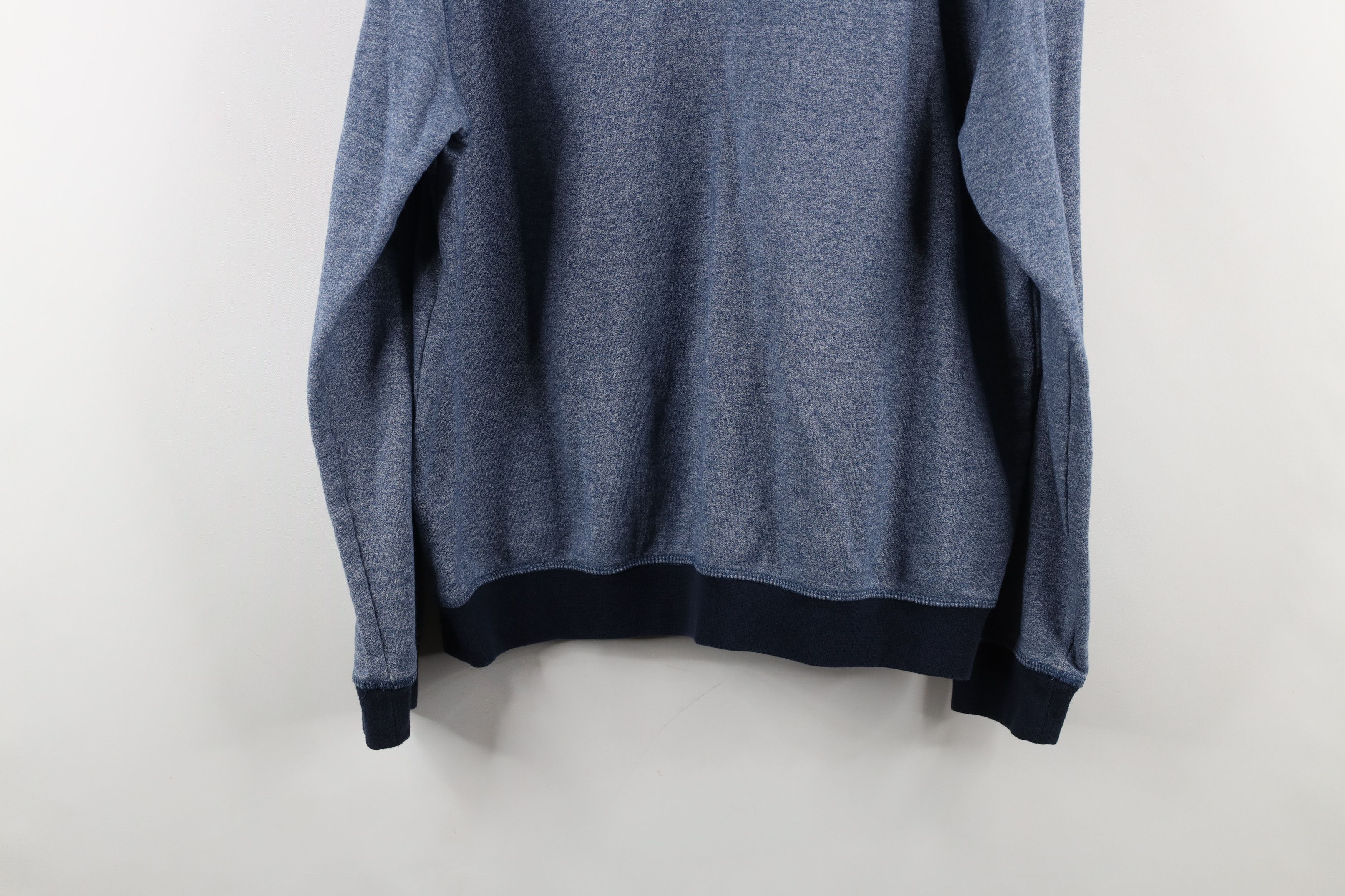 Vintage Vintage 90s Streetwear Double V Crewneck Sweatshirt Blue Size US XL / EU 56 / 4 - 13 Thumbnail