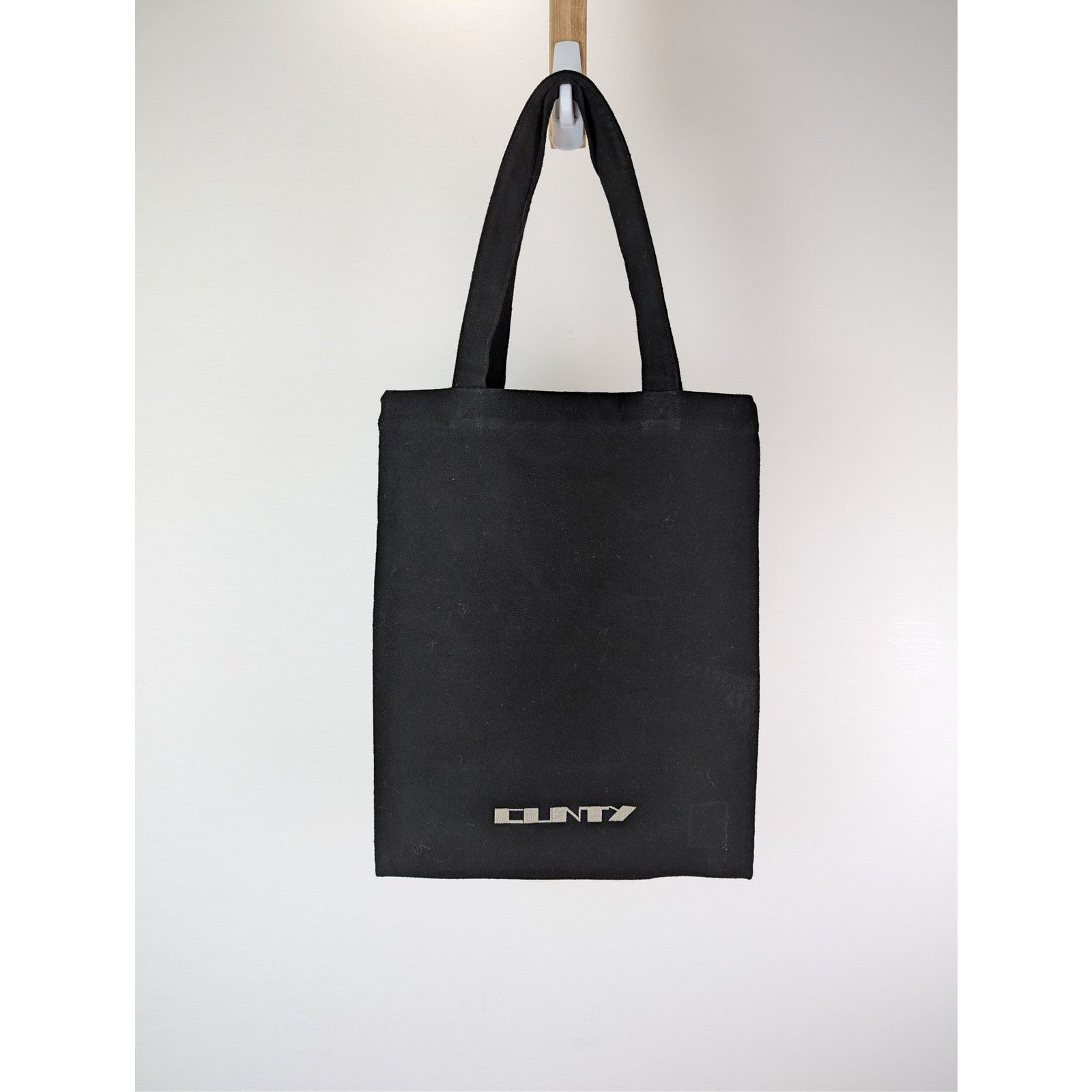 Rick Owens Drkshdw o1rshd1 Size: OS / cotton canvas shopper tote bag in Black Size ONE SIZE - 1 Thumbnail