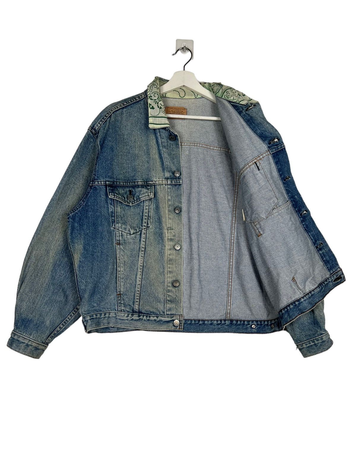 Levi's × Levi's Vintage Clothing 🔥 VINTAGE LEVIS PAISLEY COLAR DENIM TRUCKER JACKET Size US M / EU 48-50 / 2 - 11 Thumbnail
