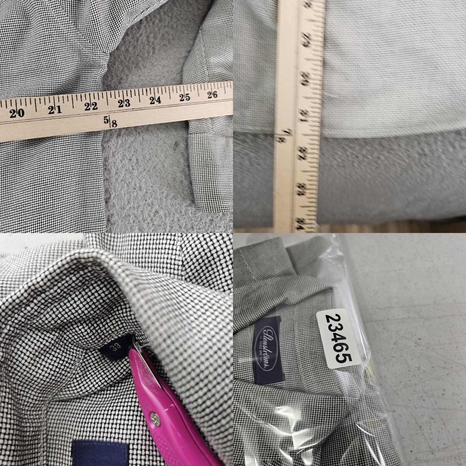 Vintage Stenströms Shirt Mens 39 Gray Micro Check Long Sleeve Button Front Cotton Dress Shirt XL Gray Check Mens 39 100% Cotton Shirts Mens XL Gray Check Size US XL / EU 56 / 4 - 8 Thumbnail