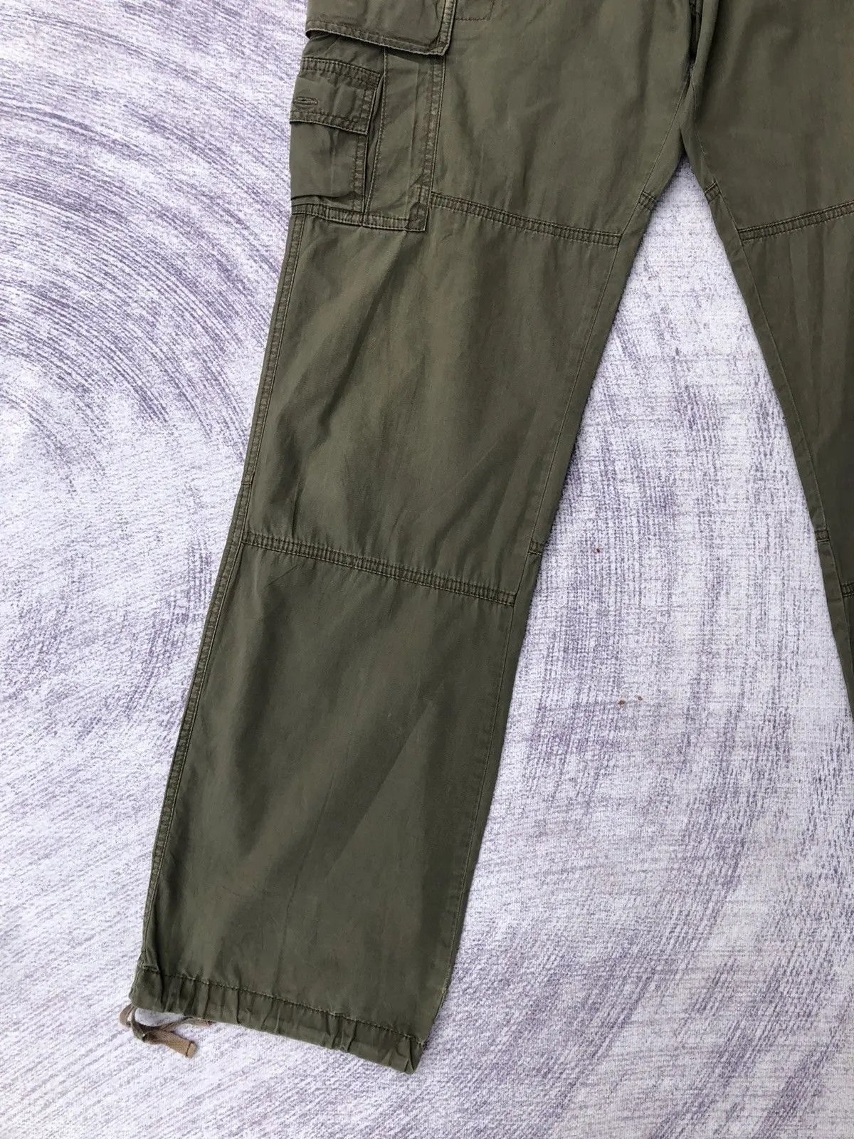 Japanese Brand Columbia Green Cargo Multi-Pocket Tectical Pants Size US 33 - 5 Thumbnail