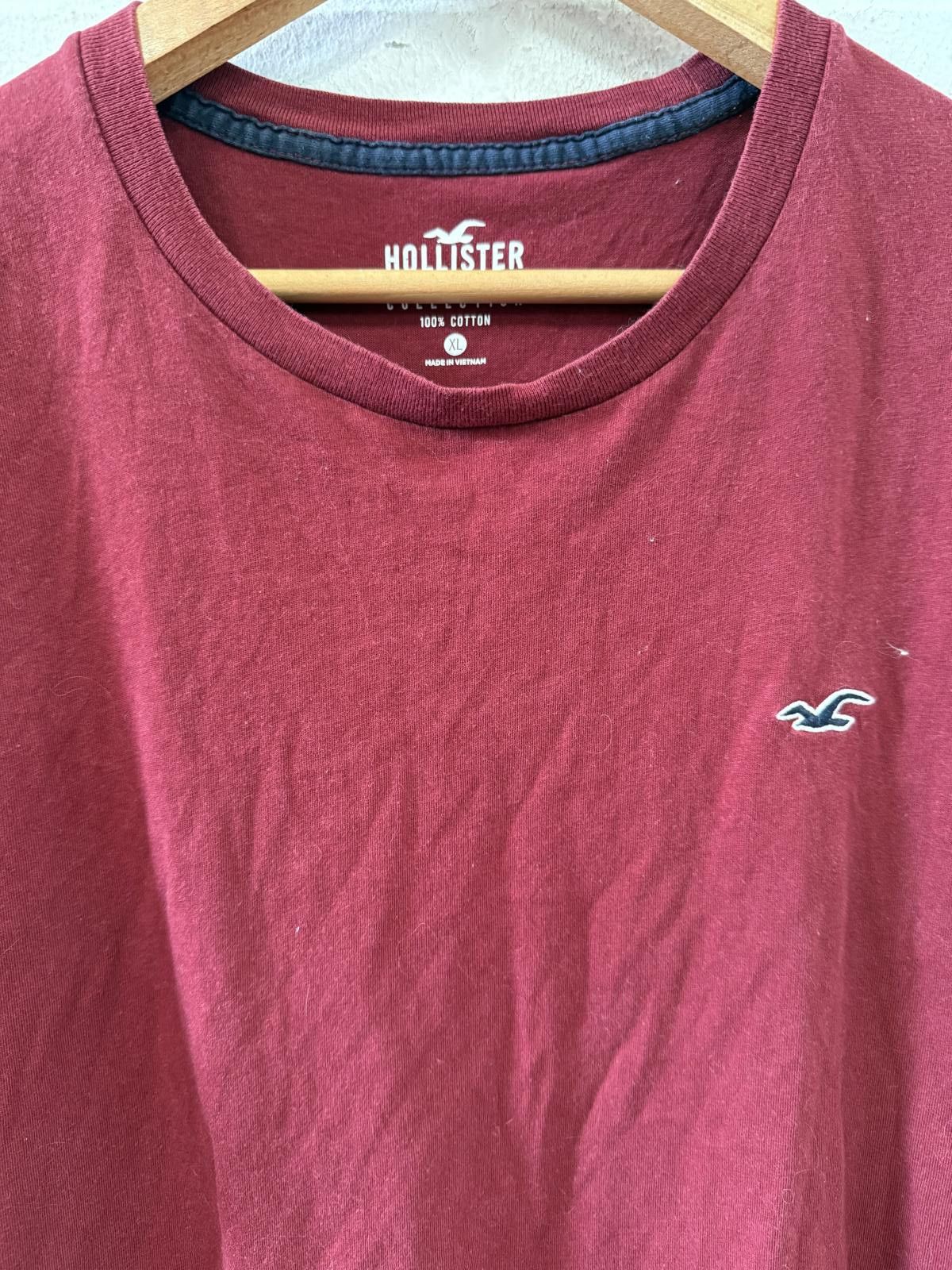 Hollister Hollister Men’s Classic Tee - Burgundy Size US XL / EU 56 / 4 - 2 Thumbnail