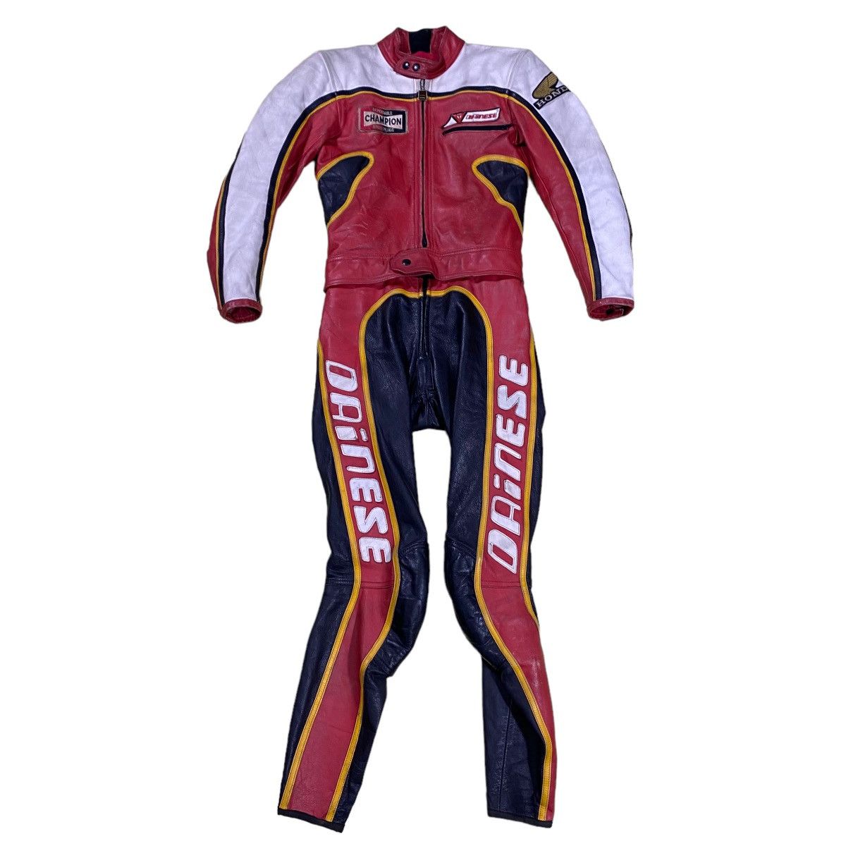 Dainese × Vintage Vintage 80s Dainese Overall Riding Suit Class Leather Size US S / EU 44-46 / 1 - 1 Thumbnail