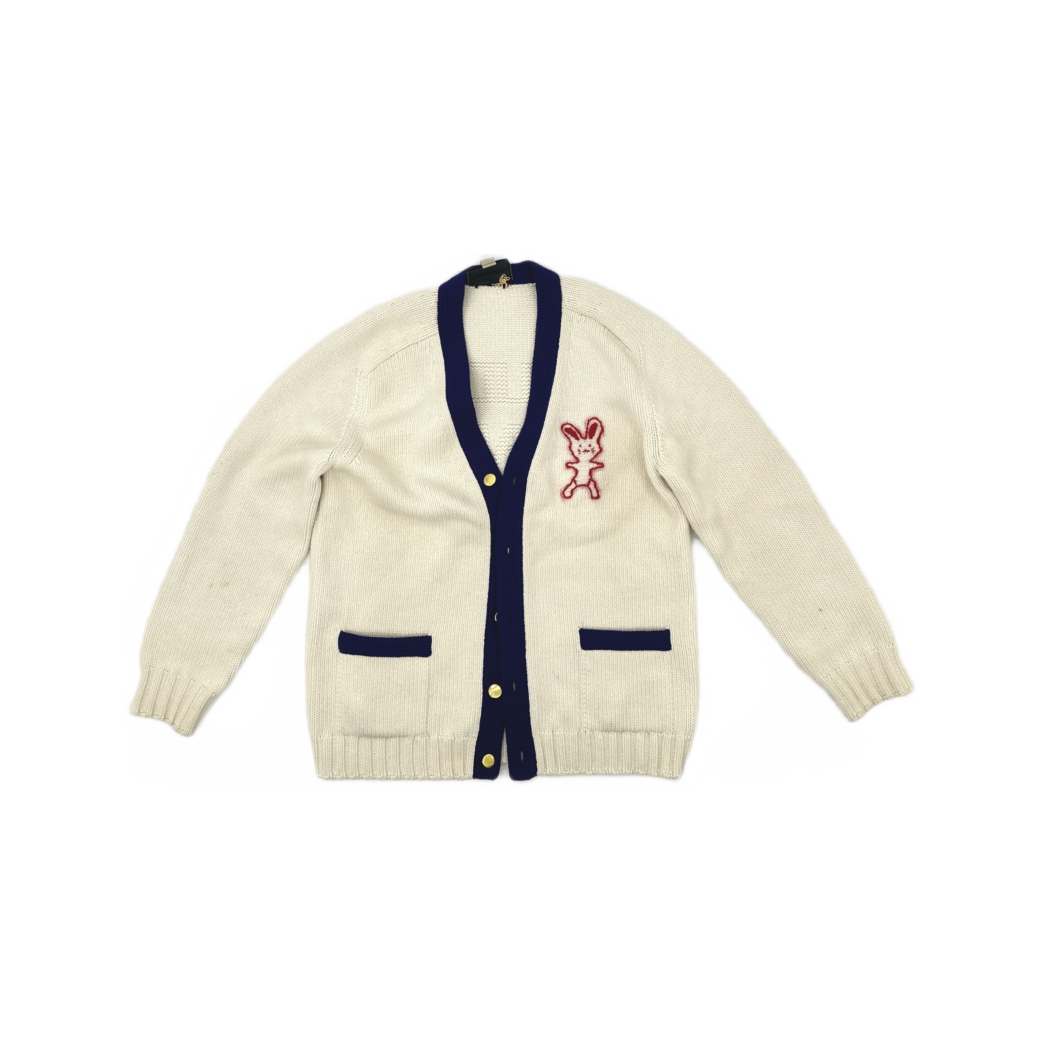 Gucci Gucci Rabbit Print Cardigan Size L Size US L / EU 52-54 / 3 - 1 Thumbnail