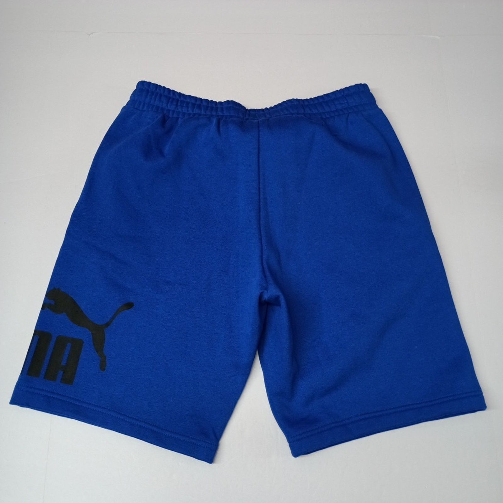Puma PUMA Mens Big Fleece Logo Short Size L Large Blue 10" Inseam Size US 32 / EU 48 - 7 Thumbnail