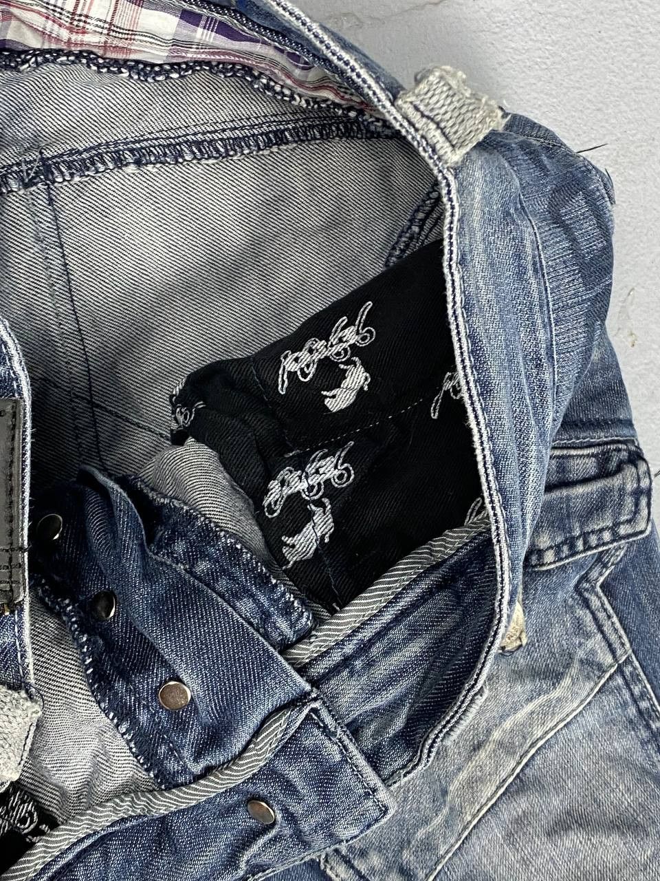 Japanese Brand × Jean Y2k Baggy Cargo Pants Denim Baggy Jeans Trousers Size US 32 / EU 48 - 8 Thumbnail