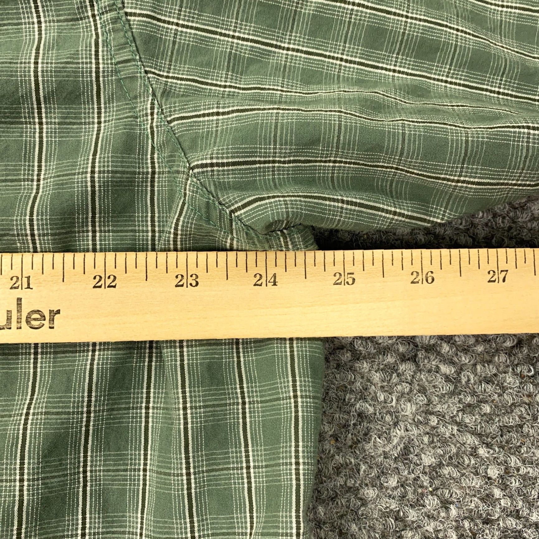 Wrangler VINTAGE Wrangler Mens Shirt XL Tall Green Plaid Button Up Short Sleeve Size US XL / EU 56 / 4 - 8 Thumbnail