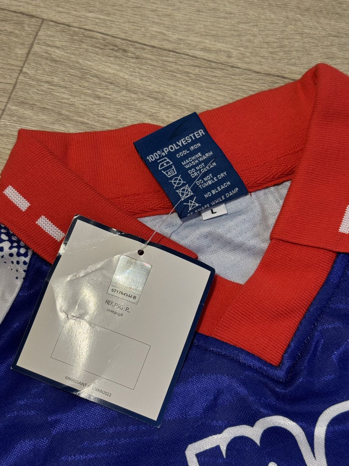 Vintage 🔷Retro PSG Paris Saint-Germain 1992/93 Soccer jersey🔷 Size US L / EU 52-54 / 3 - 4 Thumbnail