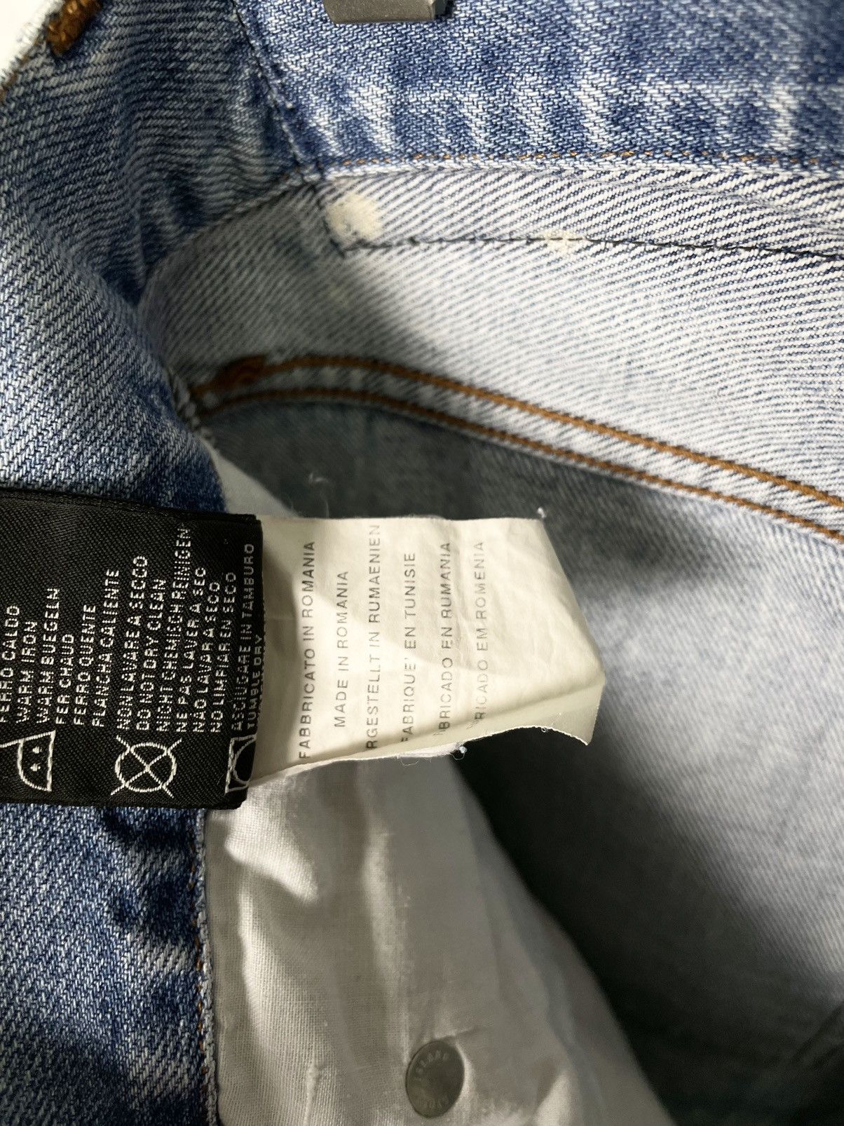 Stone Island Stone Island Denim Vintage Distressed Faded Blue Jeans Pants Size US 34 / EU 50 - 20 Thumbnail