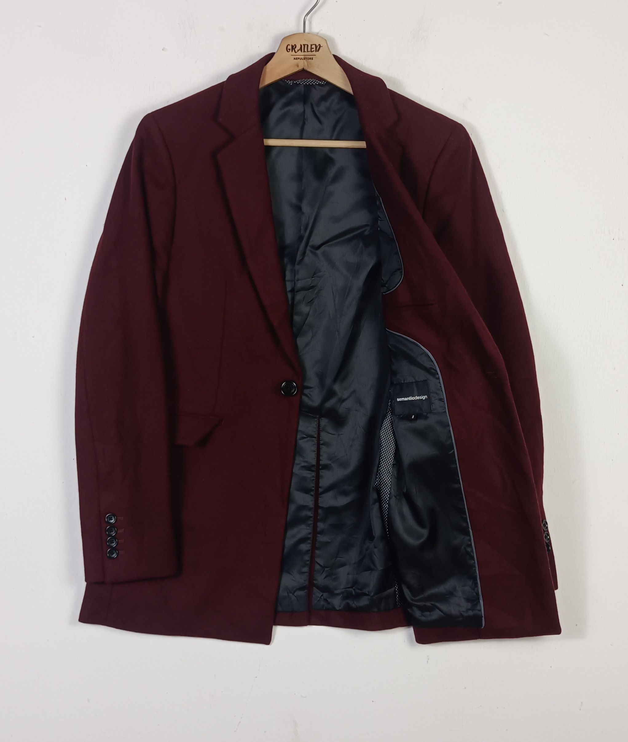 semanticdesign Rare🔥 Semantic Design Rose Velvet Blazer Jacket Size US S / EU 44-46 / 1 - 2 Thumbnail