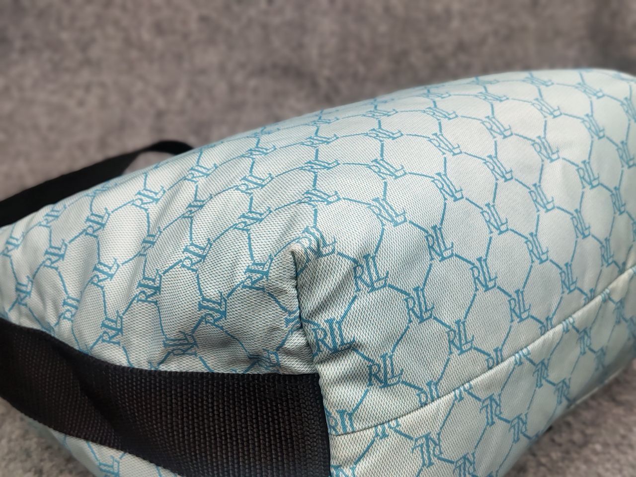 Polo Ralph Lauren Vintage Lauren Ralph Lauren Hobo Handbag blue Monogram Y2K Size ONE SIZE - 14 Thumbnail