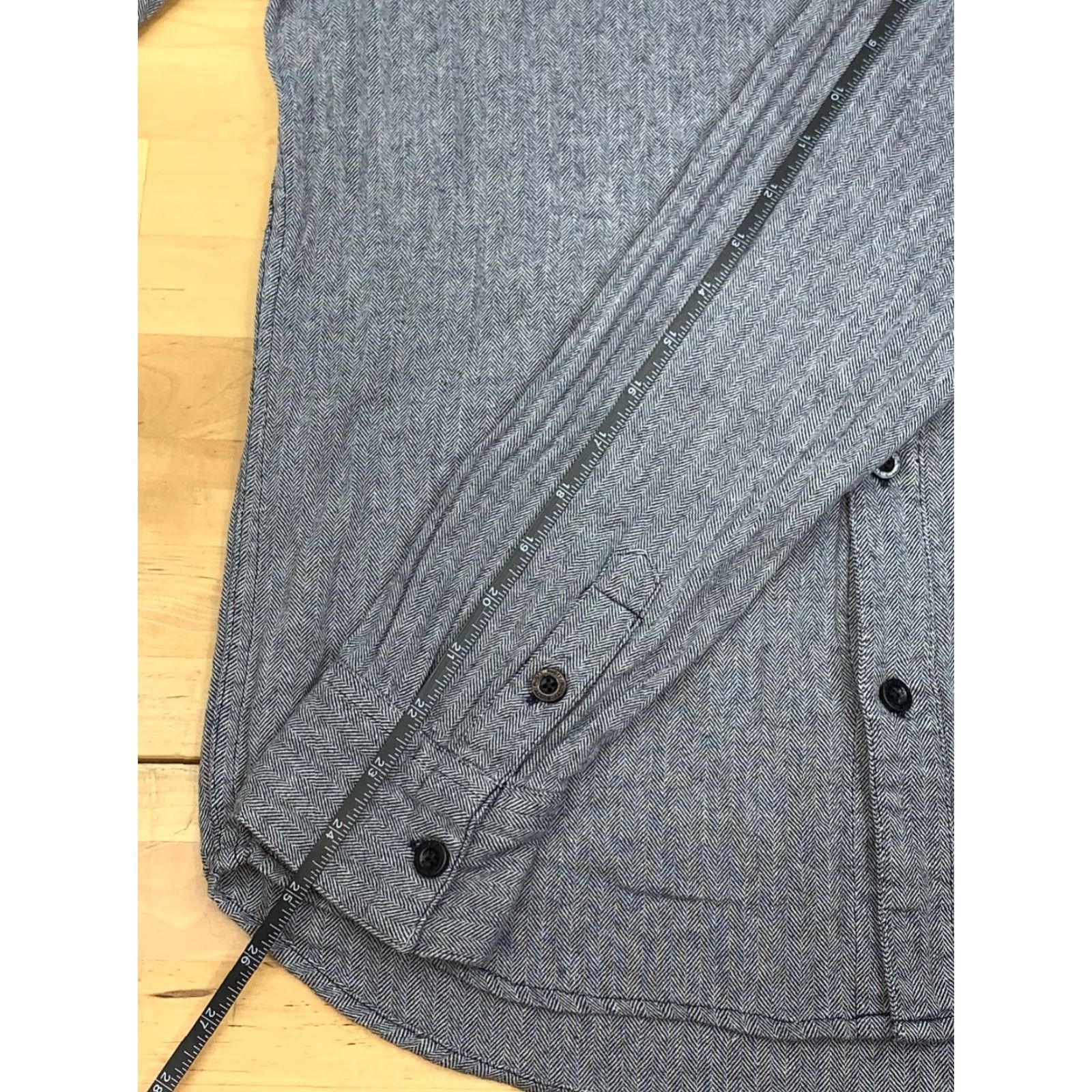 Rusty RUSTY Button-Up Shirt S Long Sleeve Casual Chest Pocket Beach Surf Skate #6846 Mens Regular Gray Size US S / EU 44-46 / 1 - 6 Thumbnail