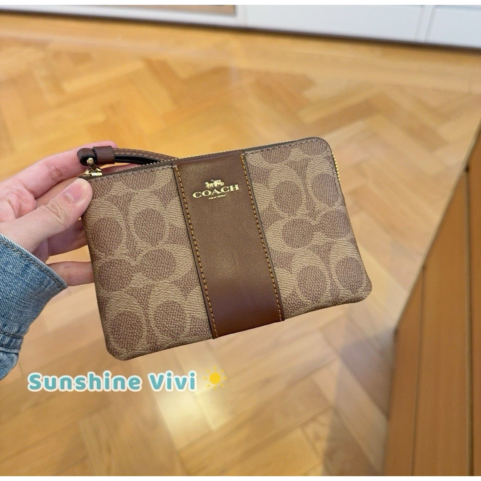 Coach NWT Bundle Coach Teri CV933 & CW854 Wristlet & CW870 ID Case Size ONE SIZE - 12 Thumbnail
