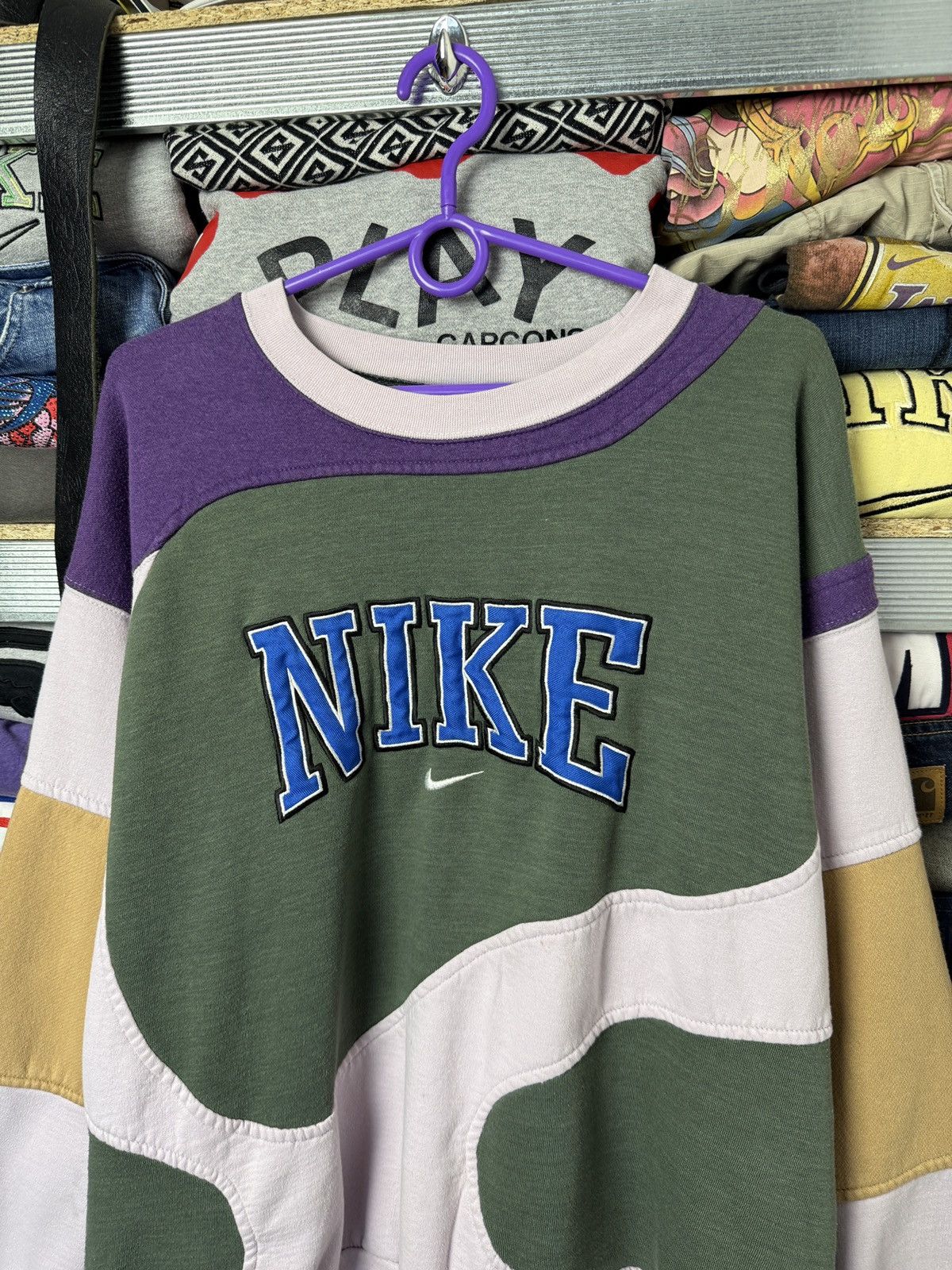 Nike Nike Vintage Custom Crewneck Sweatshirt Swoosh Size US XL / EU 56 / 4 - 3 Thumbnail