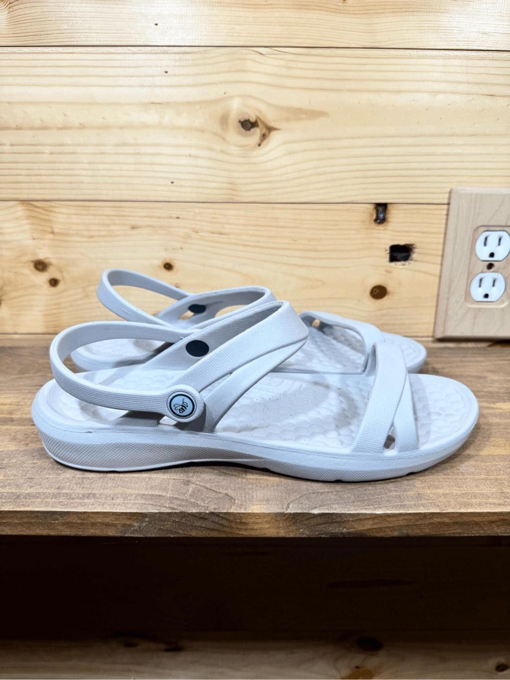 Designer Joybees Women's Size 11 Gray Dance Sandal Sporty Arch Supp Size US 11 / IT 41 - 4 Thumbnail