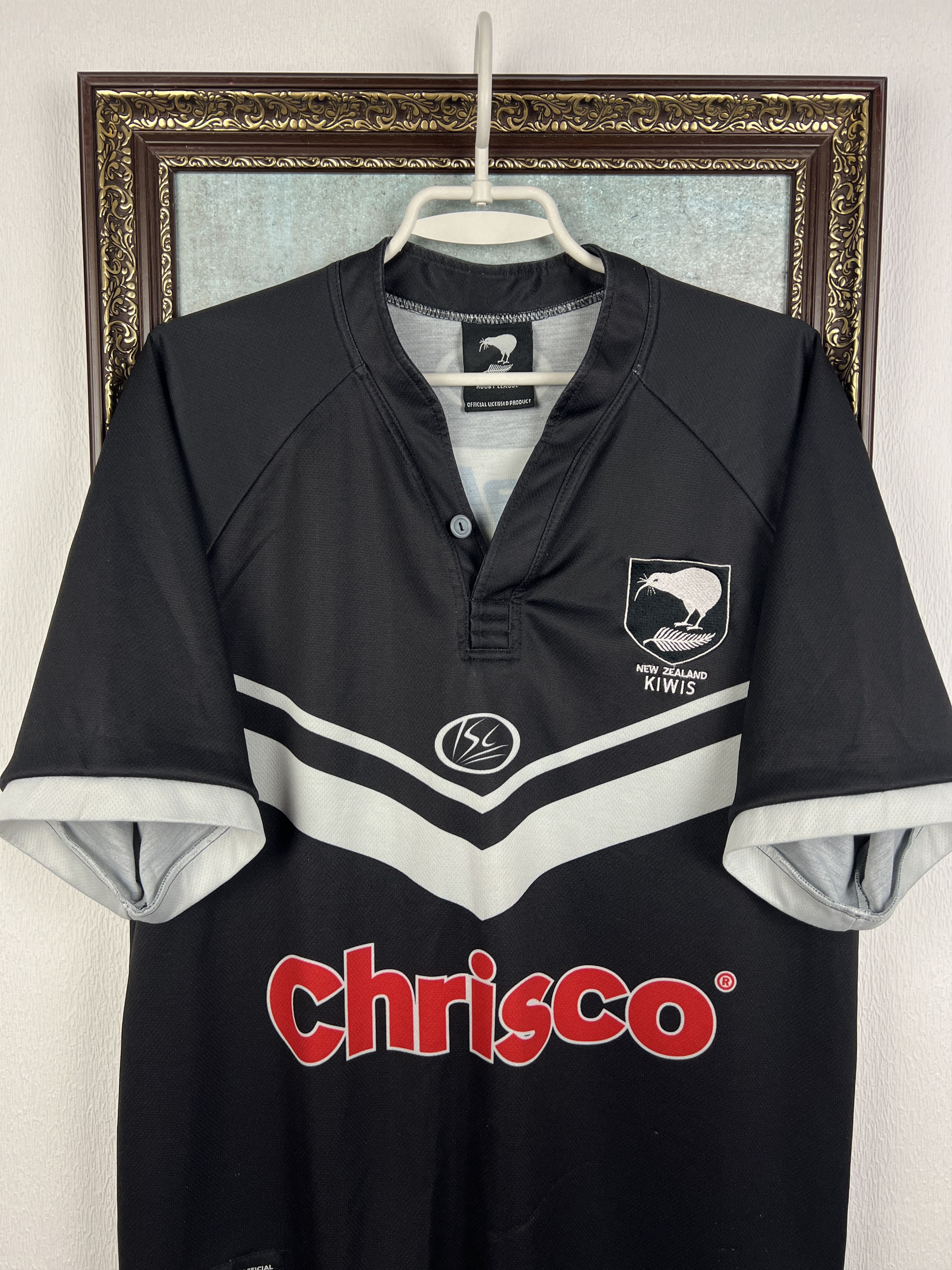 Vintage ISC New Zealand Kiwis Rugby League Jersey Trikot Shirt Size US L / EU 52-54 / 3 - 2 Thumbnail