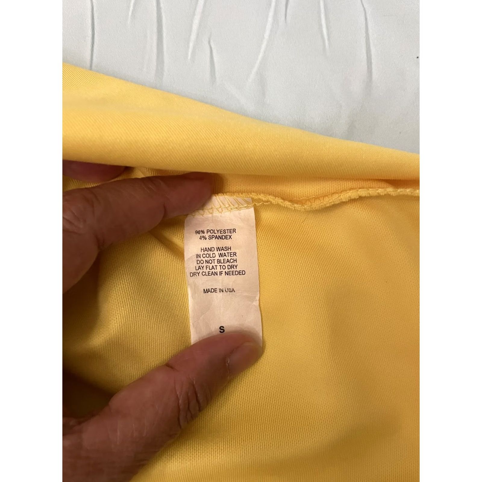 Vintage Johnny Skirt Womens S Yellow Skater Mini Pleated Pull On Retro Party/Cocktail Casual Size 28" / US 6 / IT 42 - 3 Thumbnail