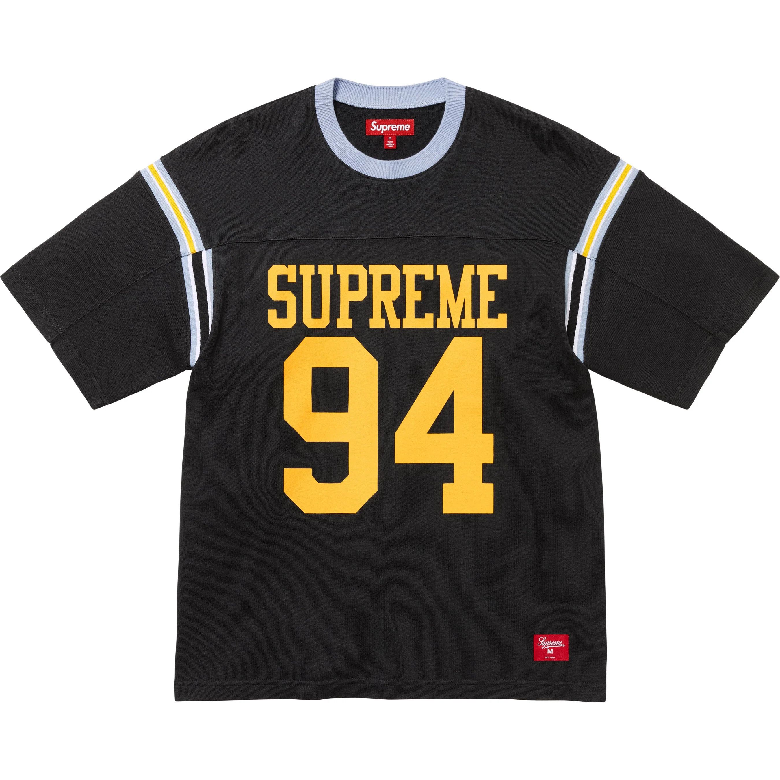 Supreme Supreme Patchwork Yoke Football Top in Black | Grailed