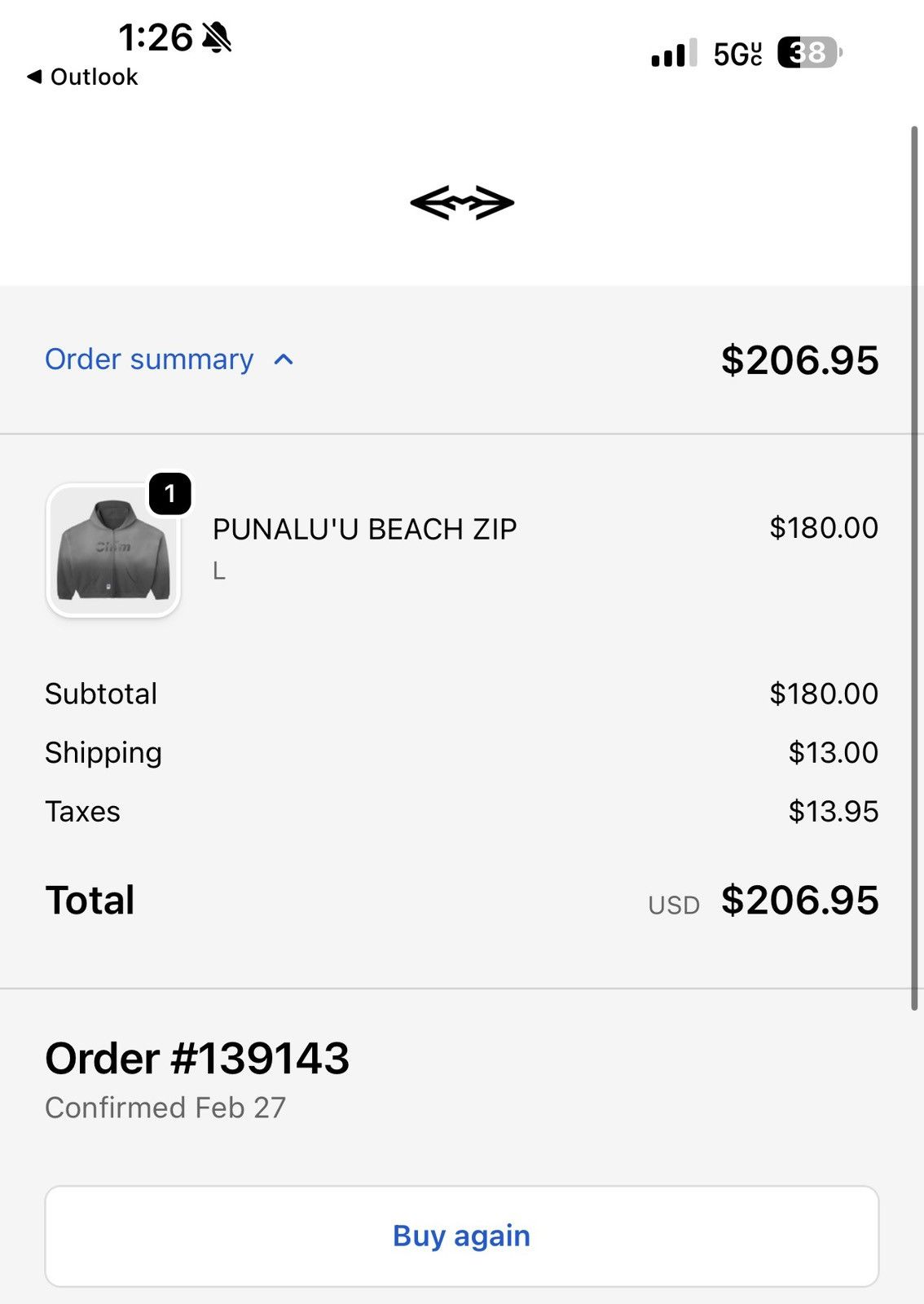HMDD PUNALU'U BEACH ZIP HMDD SIZE L Size US L / EU 52-54 / 3 - 2 Thumbnail