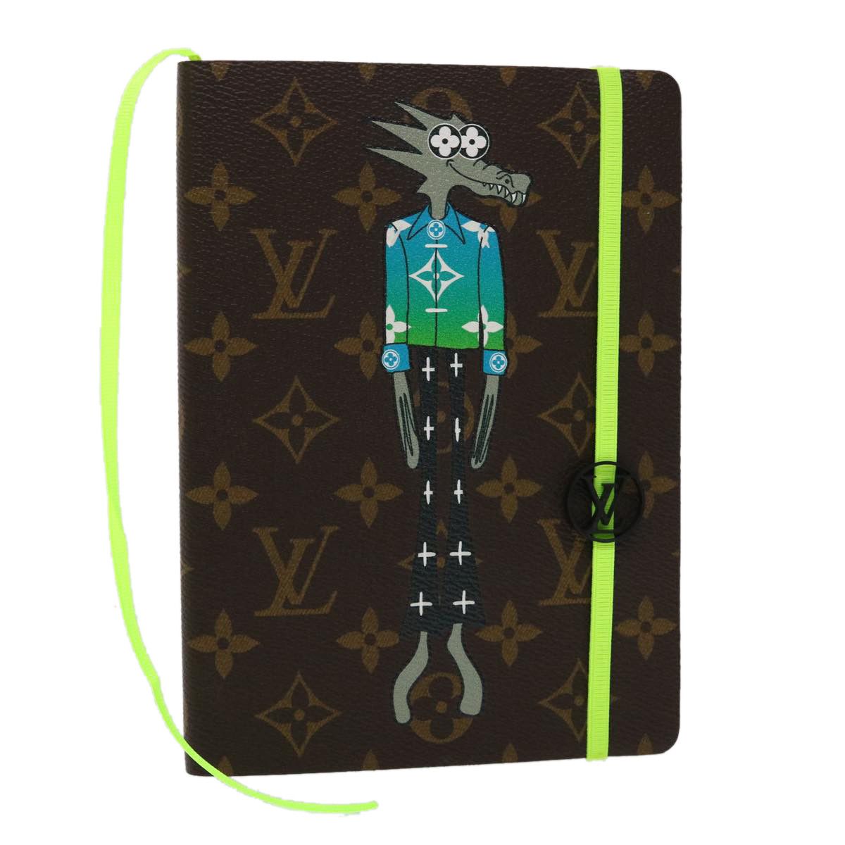 LOUIS VUITTON Damier Graphite Agenda Bureau Note Cover R20974 LV Auth yk7926