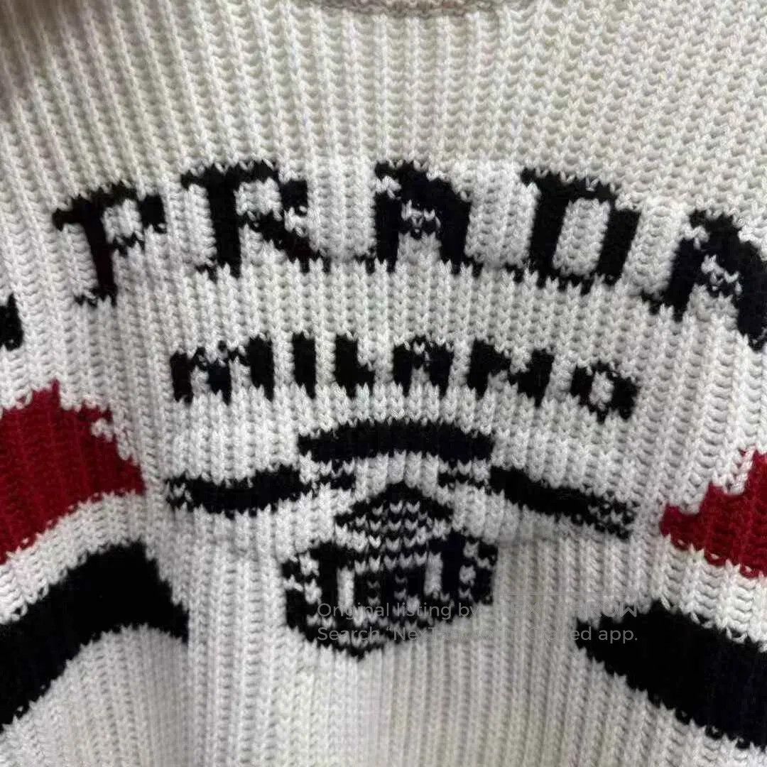 Prada Prada Slogan Cashmere Sweater. Size US XL / EU 56 / 4 - 3 Thumbnail