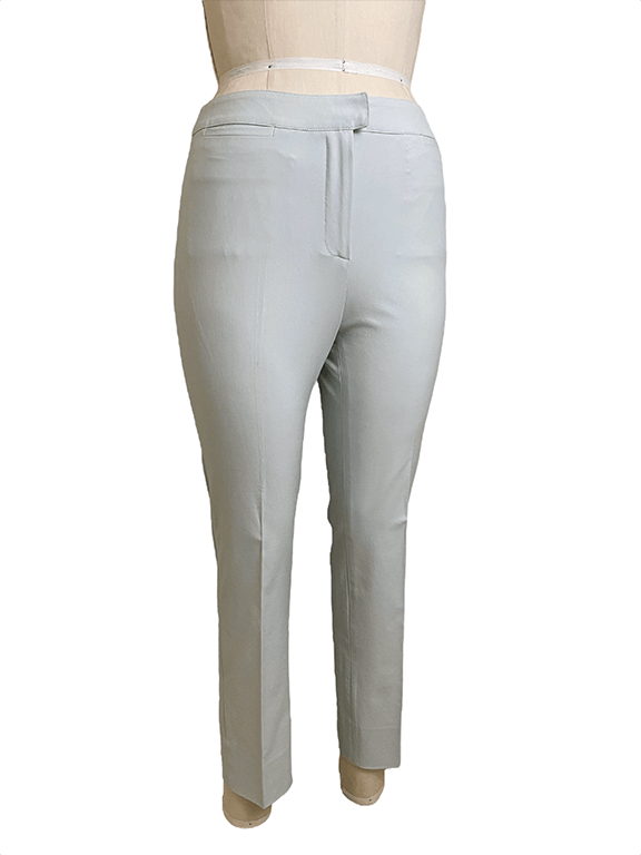 Piazza Sempione Stone tapered cigarette pant with waistband Size 30" / US 8 / IT 44 - 1 Thumbnail