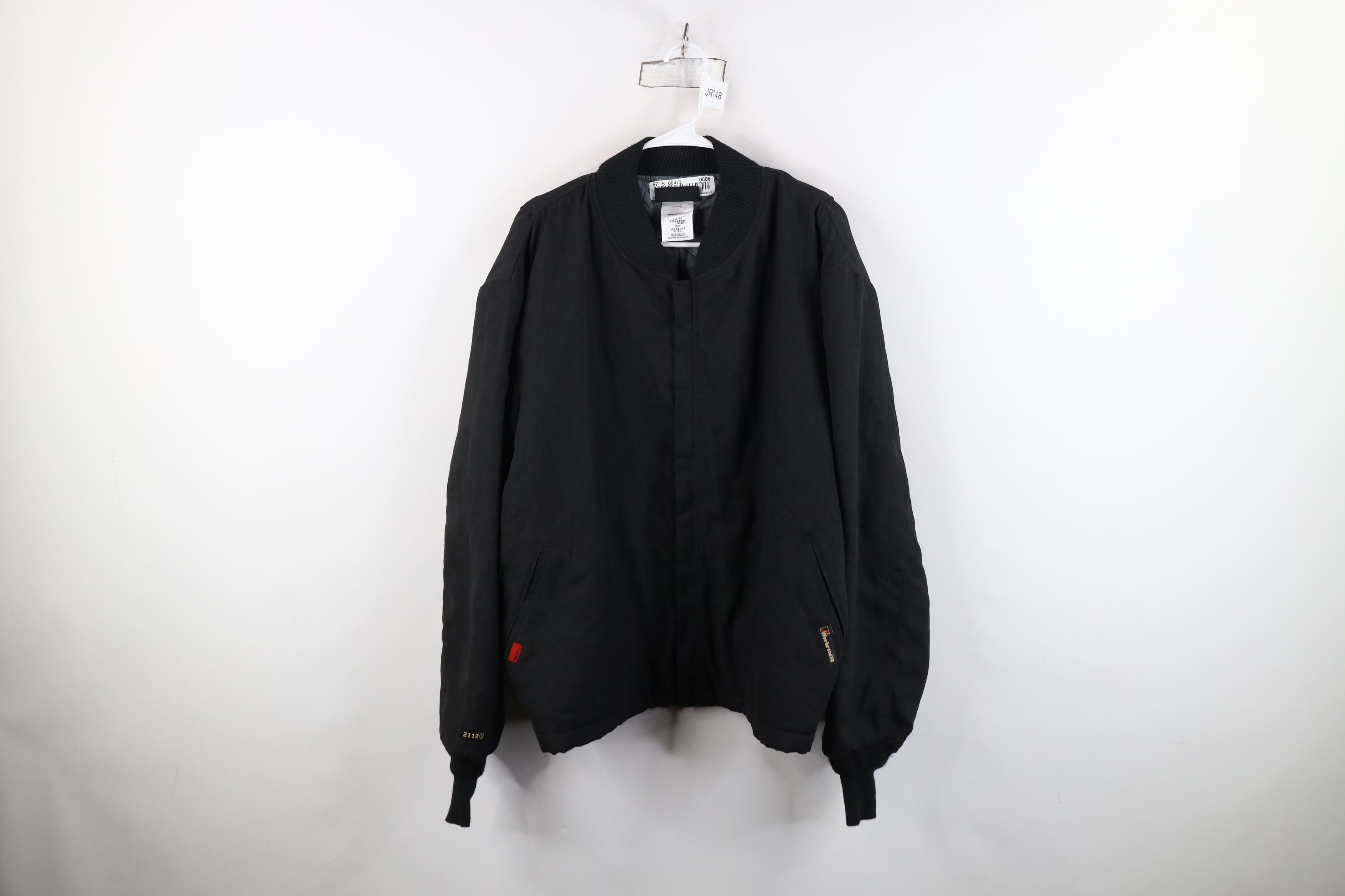Vintage Vintage Streetwear Fire Flame Resistant Work Bomber Jacket Size US XL / EU 56 / 4 - 1 Thumbnail