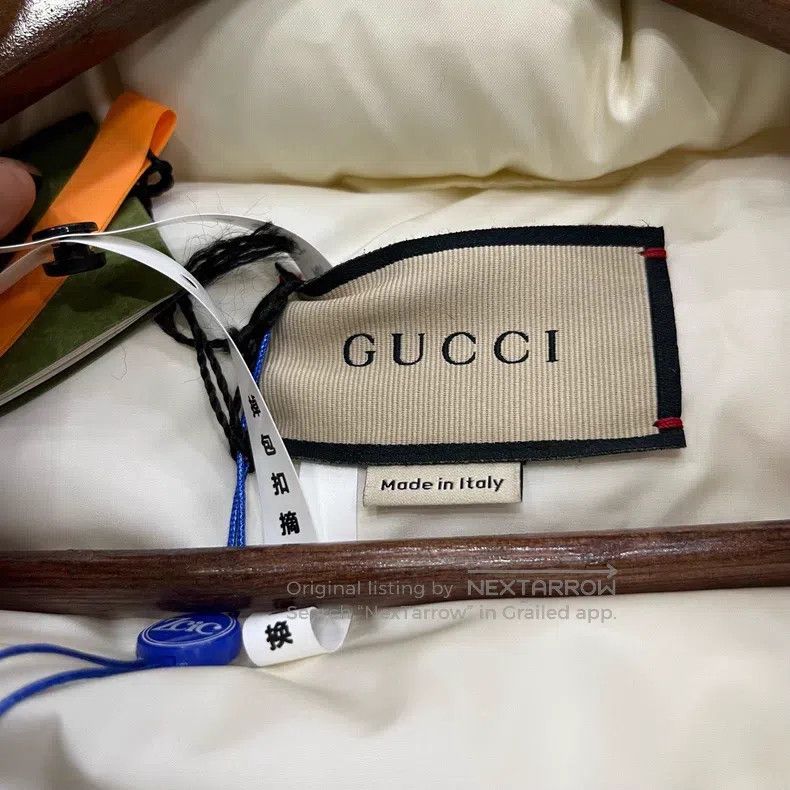Gucci Gucci Red and green logo detachable down jacket Size XL / US 12-14 / IT 48-50 - 4 Thumbnail