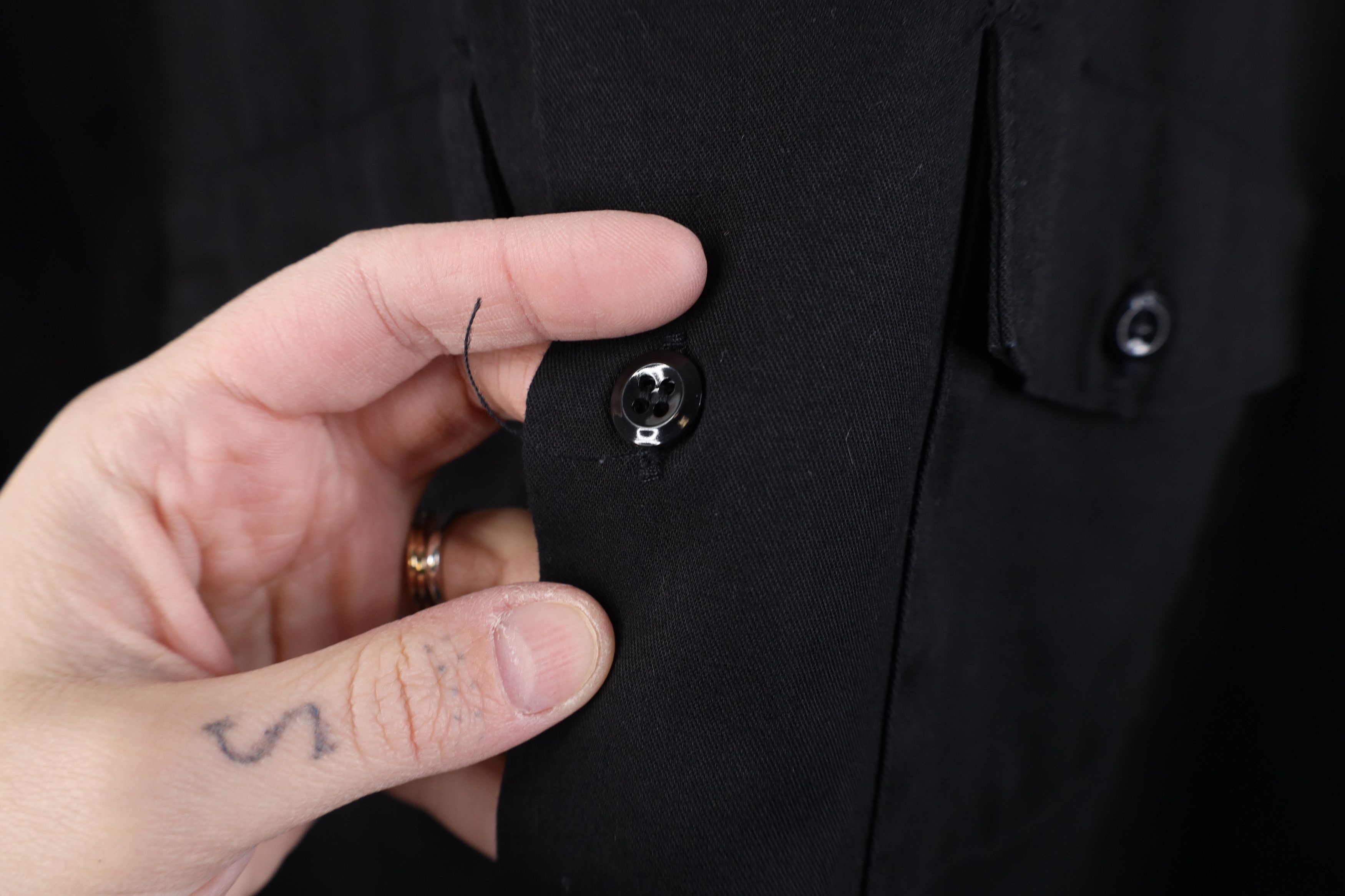Dickies Vintage 90s Dickies Mechanic Workwear Button Shirt Black USA Size US L / EU 52-54 / 3 - 5 Thumbnail