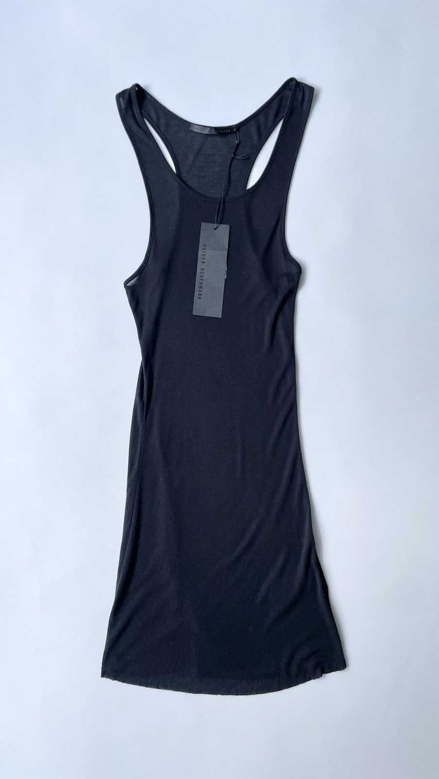 Haider Ackermann Light Ribbed Cotton Mini Dress Size S / US 4 / IT 40 - 1 Thumbnail