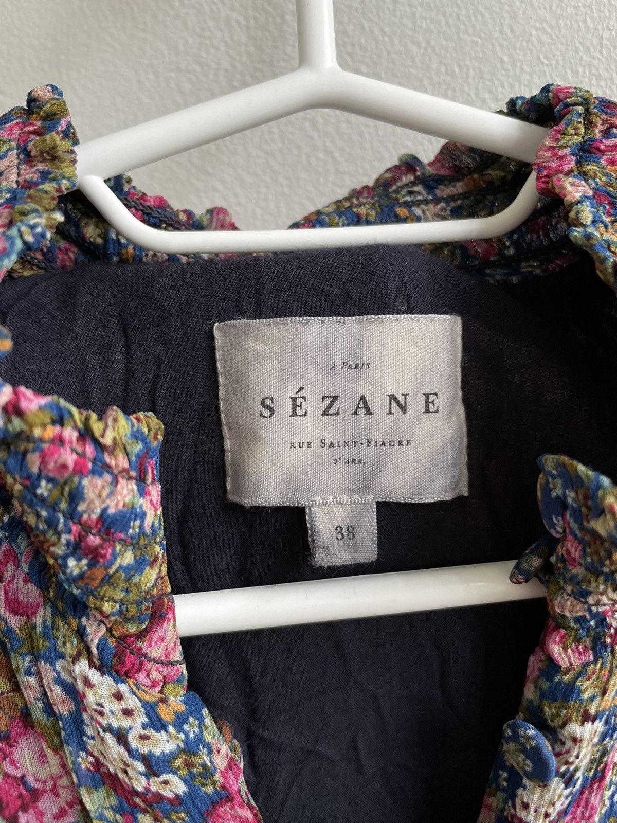 Designer × Sezane SÉZANE Holy Dress Floral Flower Midi Mini Dress Size XS / US 0-2 / IT 36-38 - 10 Thumbnail