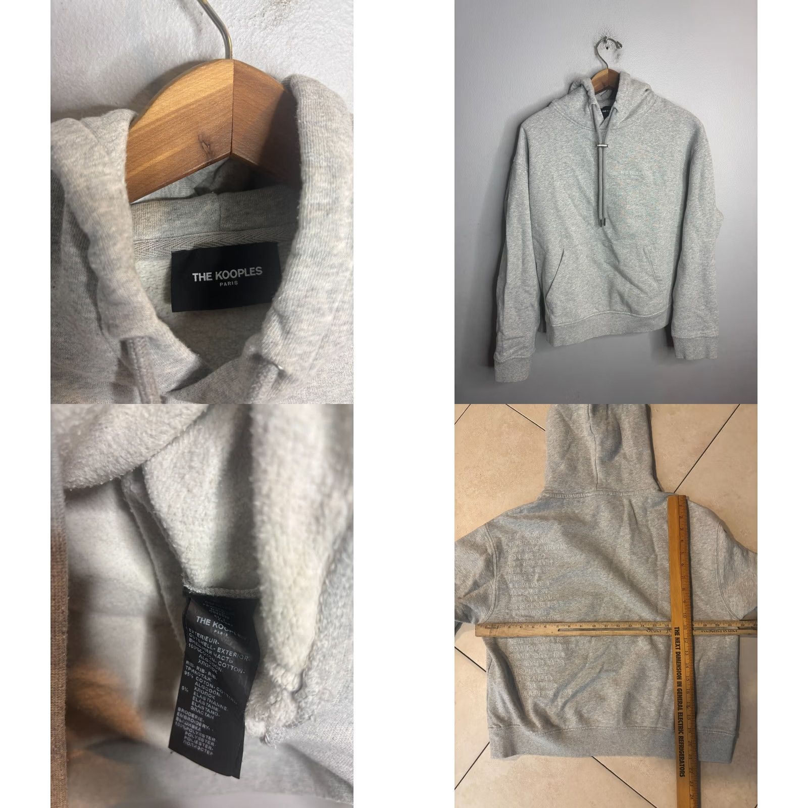 The Kooples The Kooples Hoodie Womens S Red Crop Size Gray Size S / US 4 / IT 40 - 8 Thumbnail