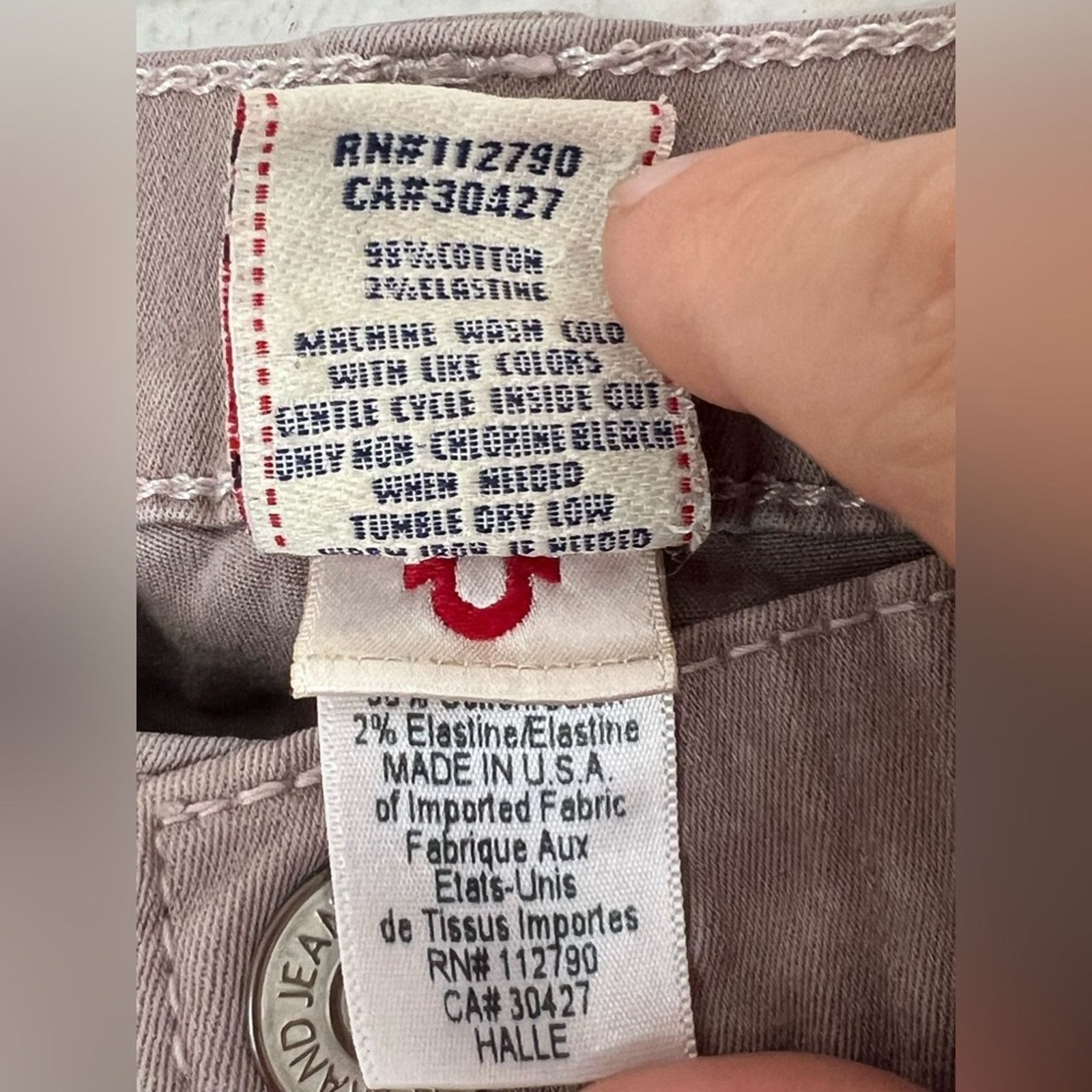 True Religion True Religion Halle Mid-Rise Straight Gray Jeans LIKE NEW Size 28" / US 6 / IT 42 - 6 Thumbnail