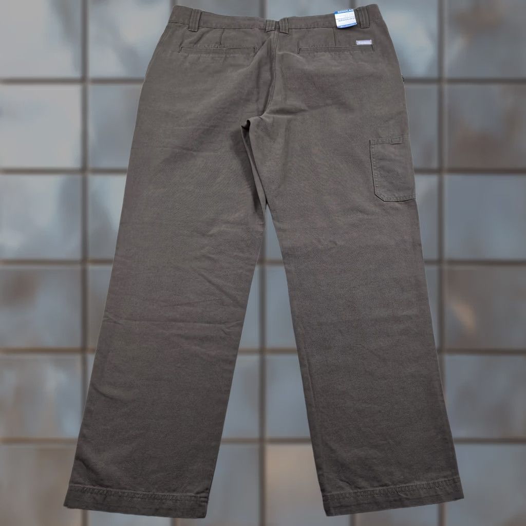 Vintage Columbia Cargo Pants Mens 38x30 Brown Canvas Regular Fit Tapered Casual Workwear Pants Size US 38 / EU 54 - 1 Thumbnail