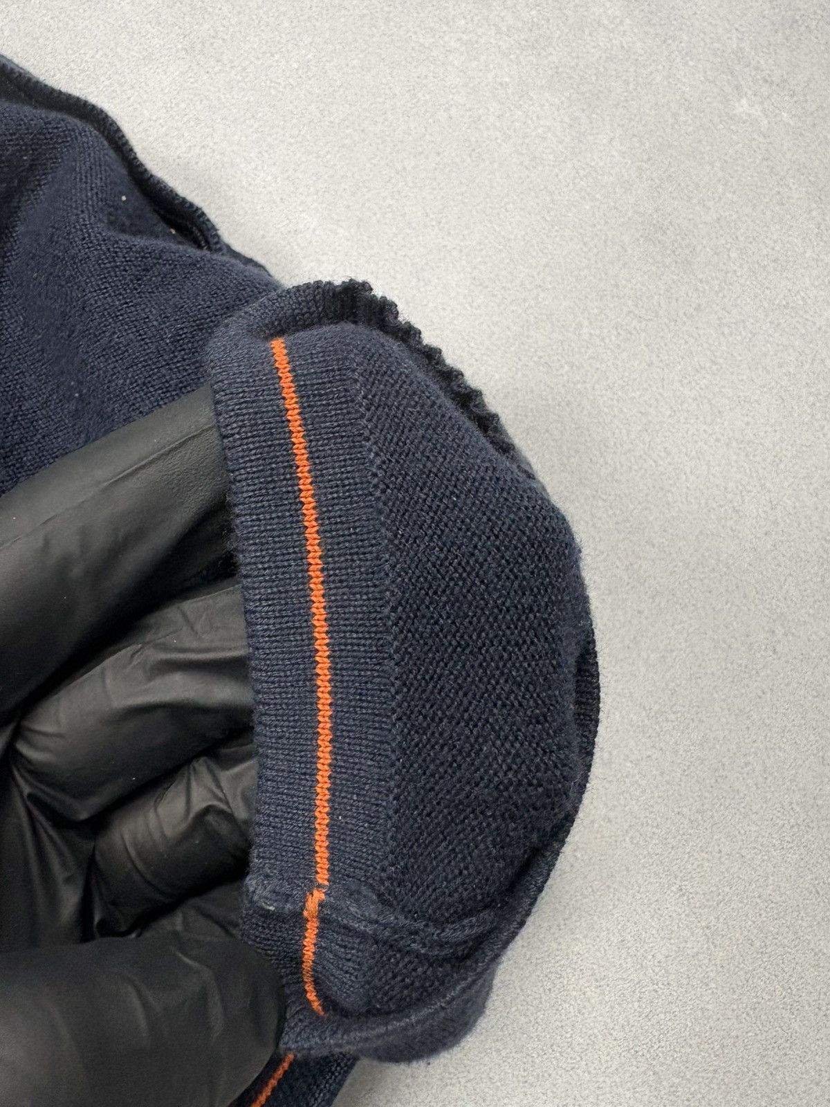 Psycho Bunny Psycho Bunny Navy Zip Up Merino Wool Cotton Knit Jacket M-L Size US L / EU 52-54 / 3 - 14 Thumbnail