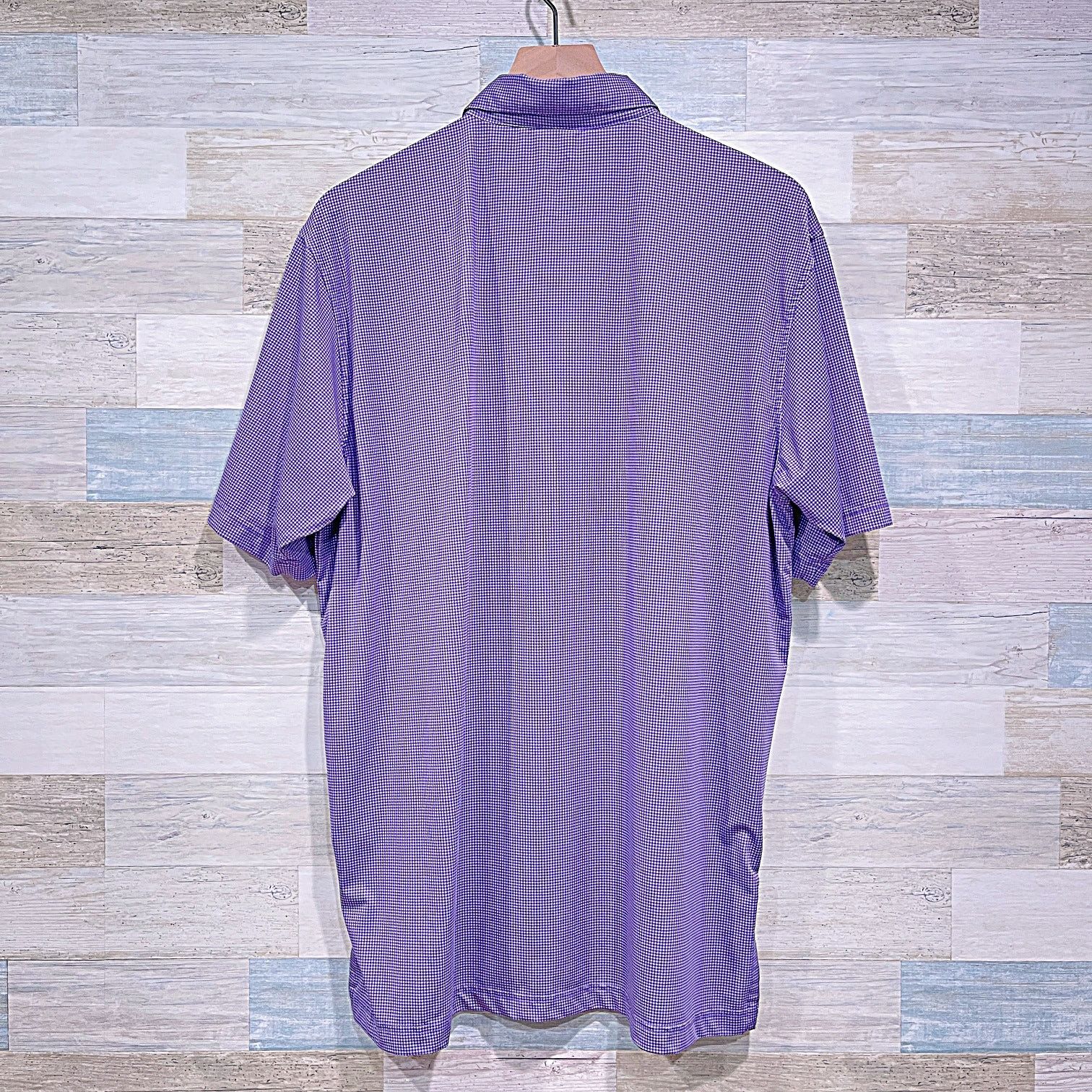 Other TURTLESON Performance Golf Polo Purple Houndstooth Medium Size US M / EU 48-50 / 2 - 5 Thumbnail