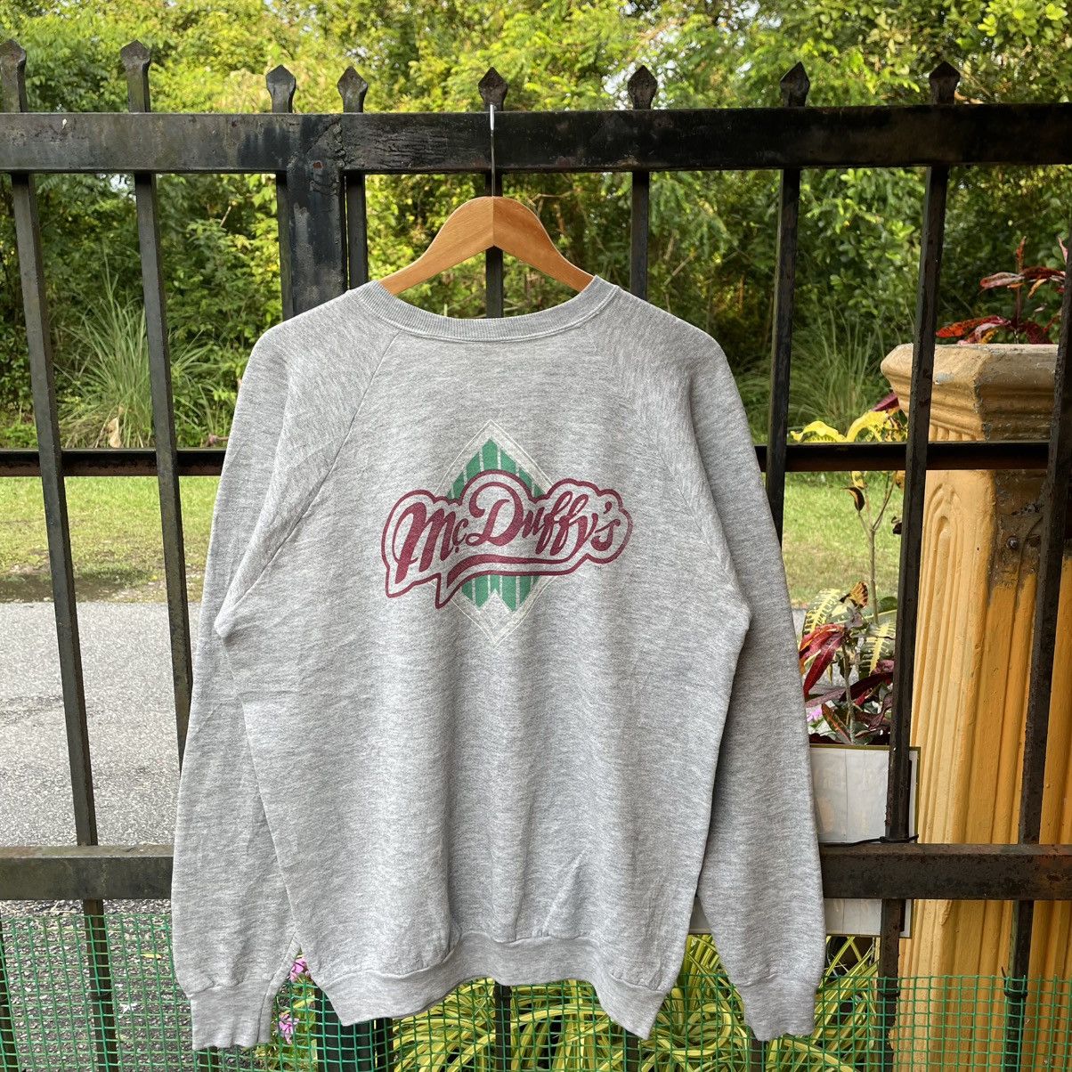 Fruit Of The Loom 🔥Vintage 90s Mc Duffy’s Big Logo Spellout Sweatshirts Size US M / EU 48-50 / 2 - 1 Thumbnail