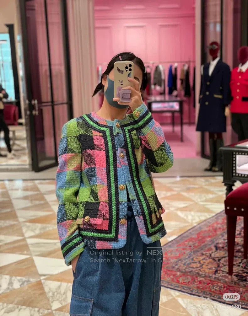 Gucci Gucci Colourful braided gold buckle coat Size S / US 4 / IT 40 - 8 Thumbnail