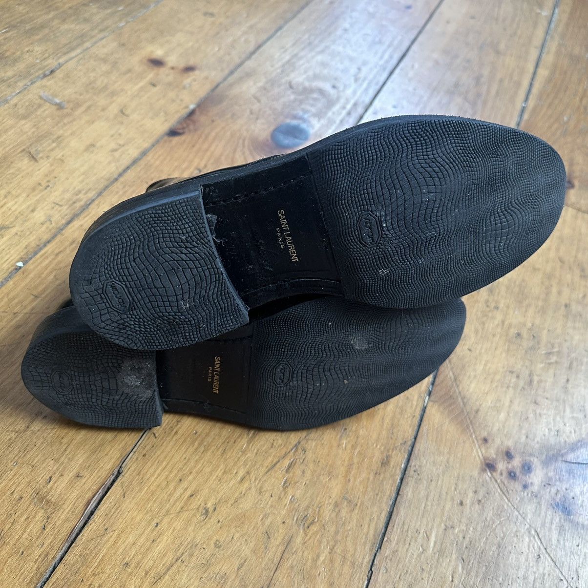 Saint Laurent Paris Saint Laurent Paris FW15 Patent Dress Combat Boot Size US 9 / EU 42 - 4 Thumbnail