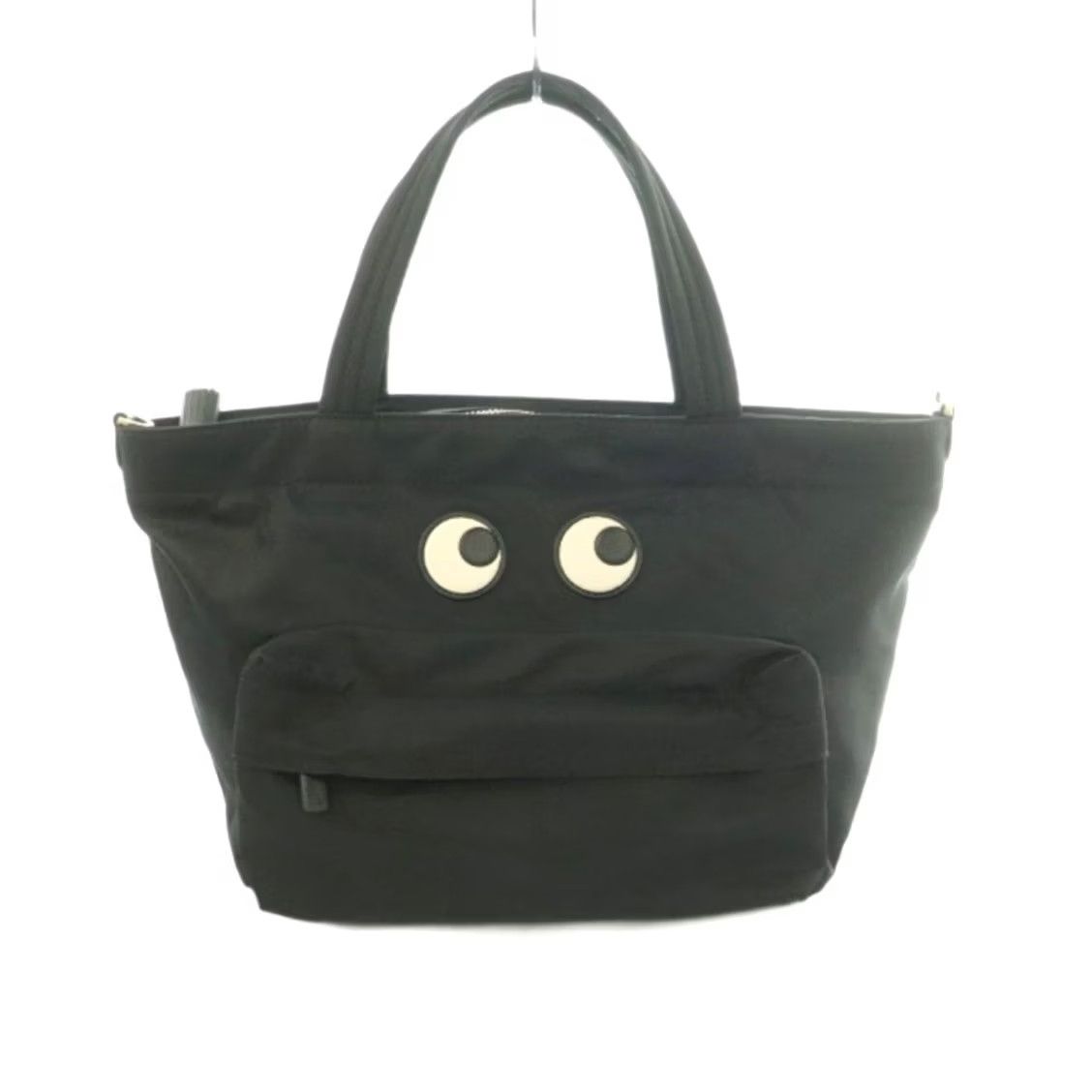 Anya Hindmarch ANYA HINDMARCH Eyes Nylon Tote Bag Handbag Black Womens Size ONE SIZE - 2 Thumbnail