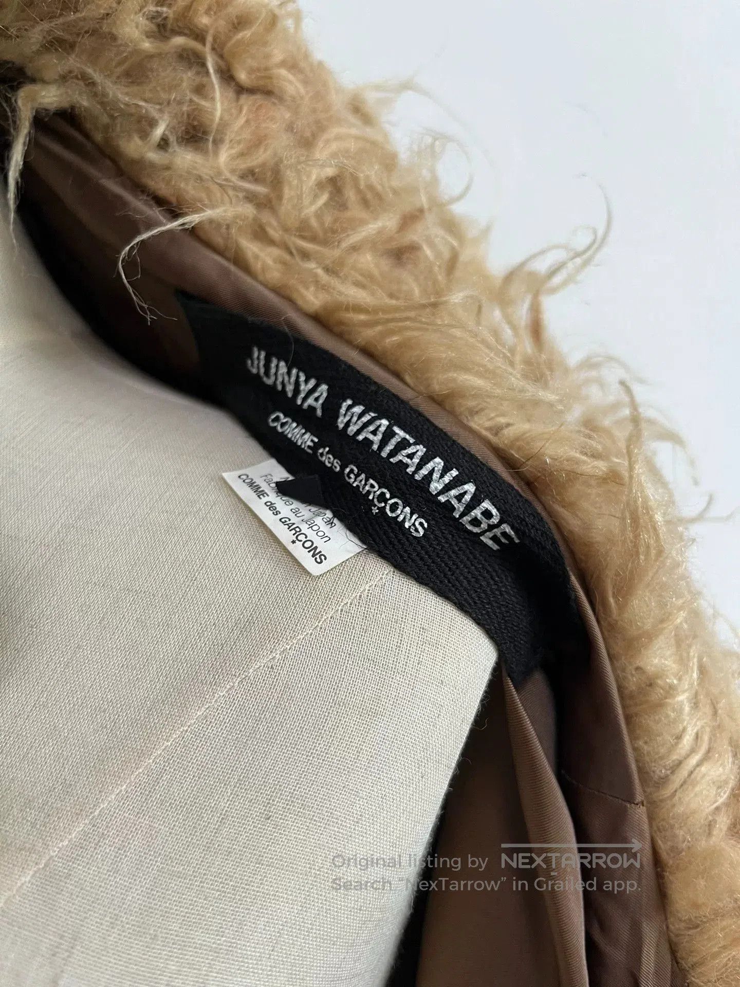 Junya Watanabe Junya Watanabe Beige Faux Fur Coat. Size XS / US 0-2 / IT 36-38 - 5 Thumbnail